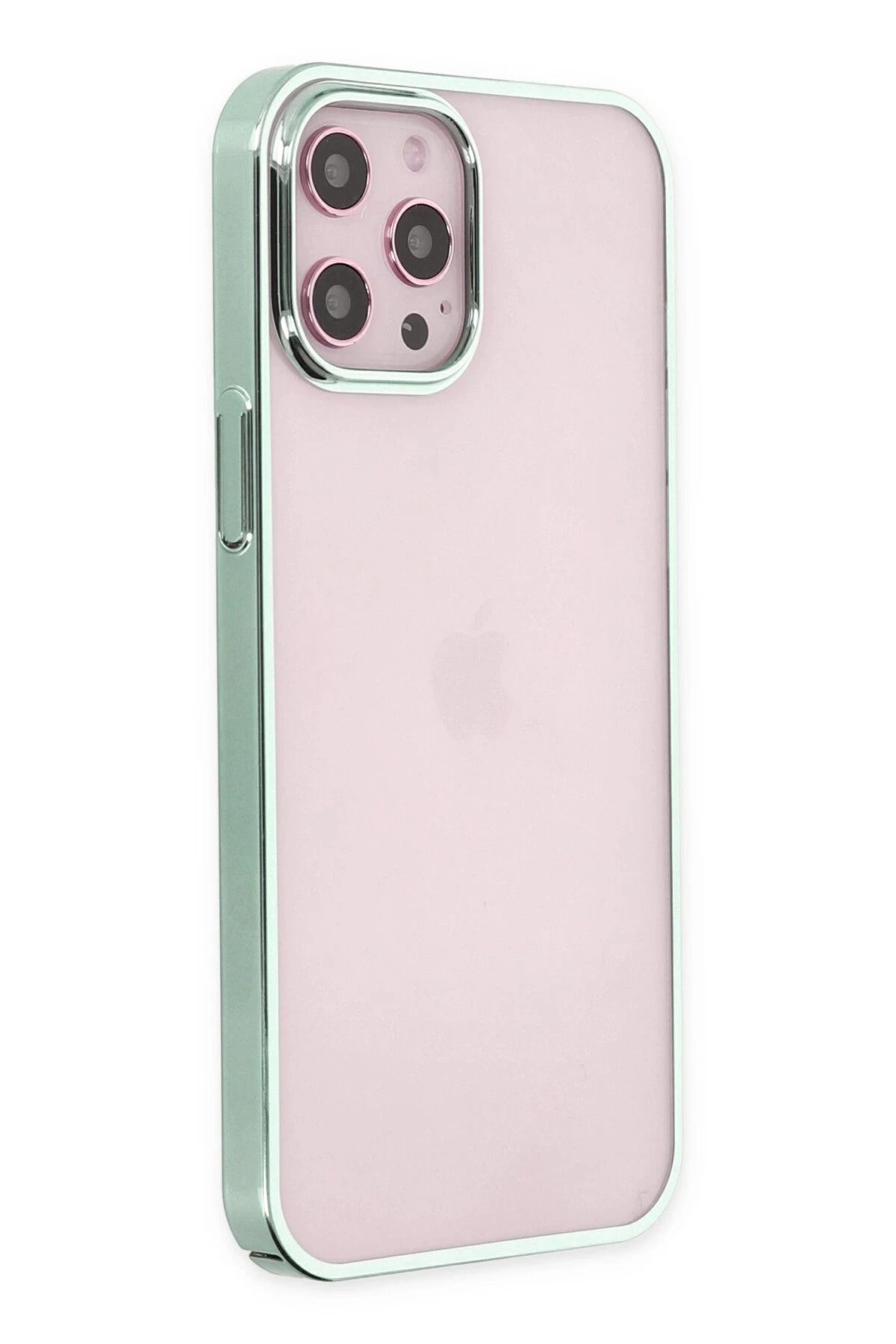 NewFace iPhone 12 Pro Max Kılıf Element Silikon - Yeşil NRMSA