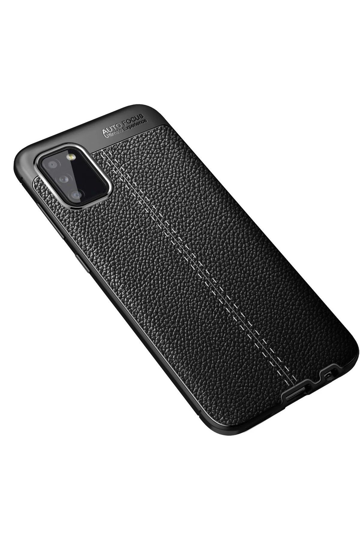 NewFace Samsung Galaxy A02S Kılıf Auto Focus Kapak - Siyah SVLRS