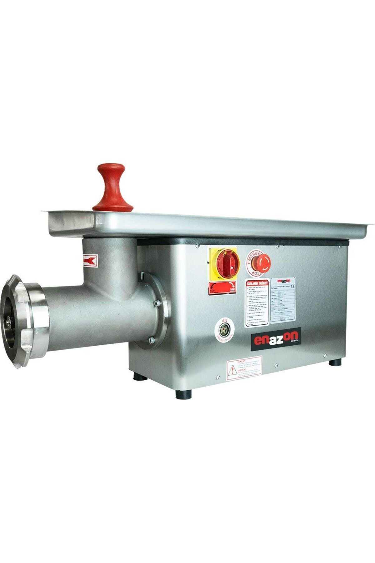 Enazon 32 No 32 Lik Et Kıyma Makinesi 2,2 Kw 3 Beygir 220 Volt Yedek Ayna Bıçak Hediyeli.