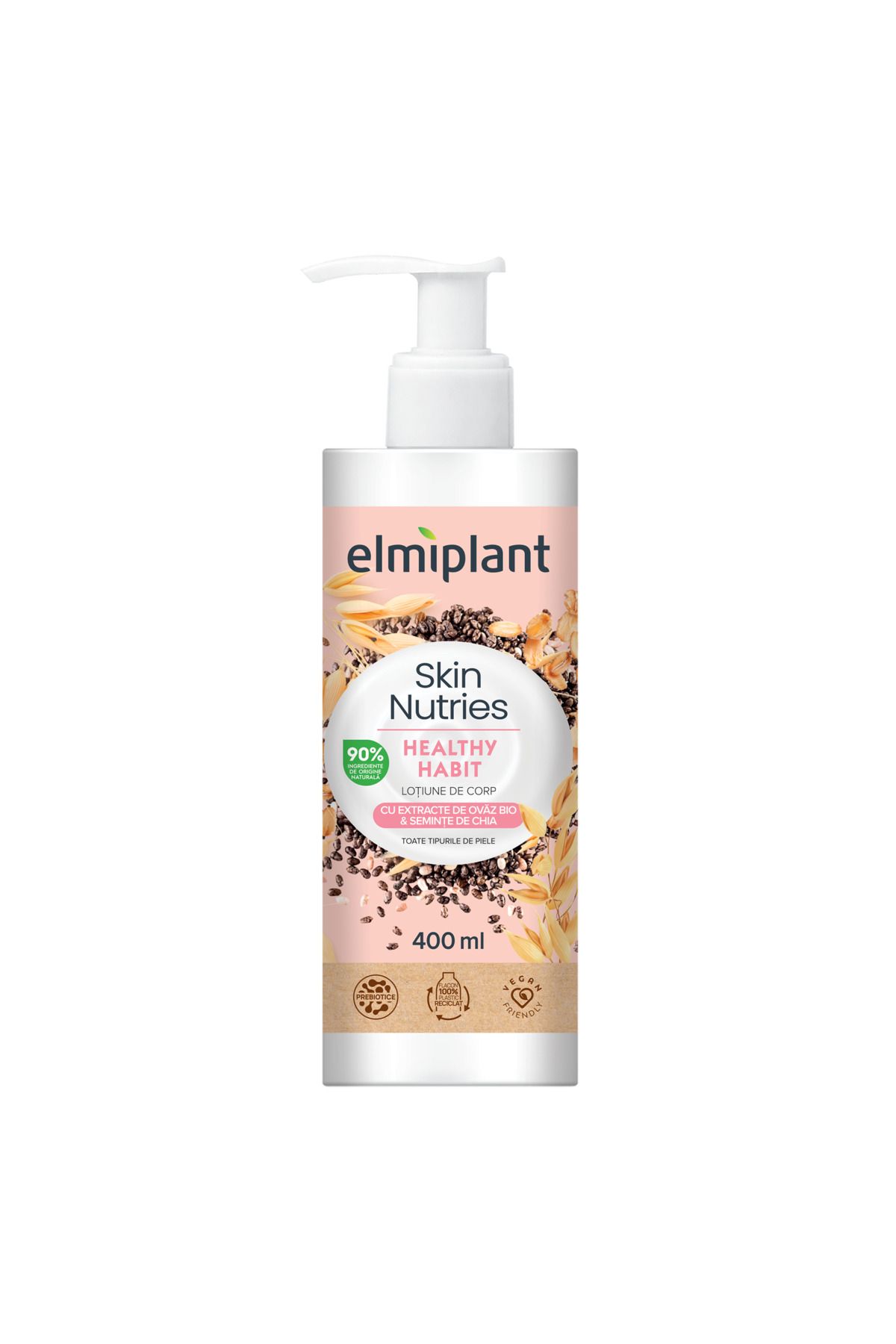 ELMIPLANT Lotiune De Corp Elmiplant Skin Nutries Healty Habit Ovaz & Seminte De Chia - One Size