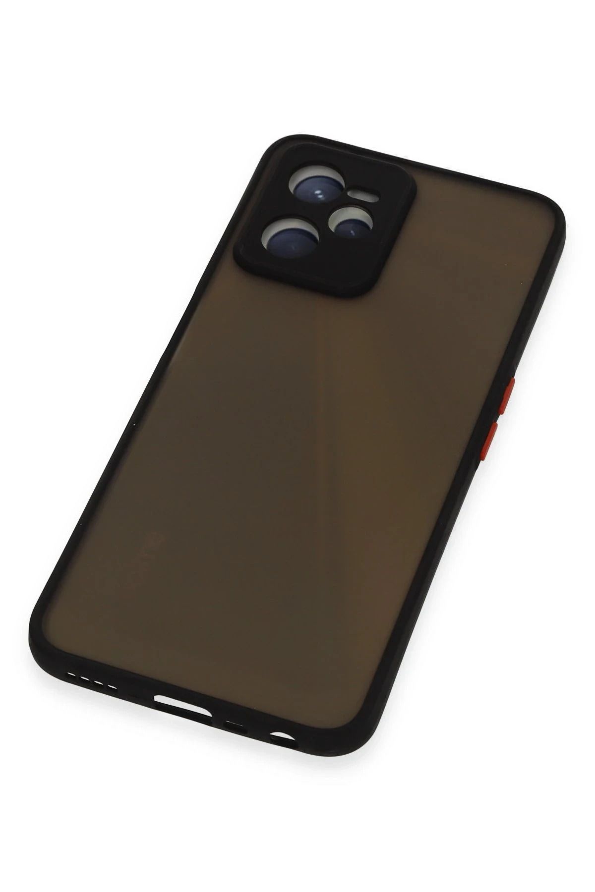 NewFace Realme C35 Kılıf Montreal Silikon Kapak - Siyah NRMSA