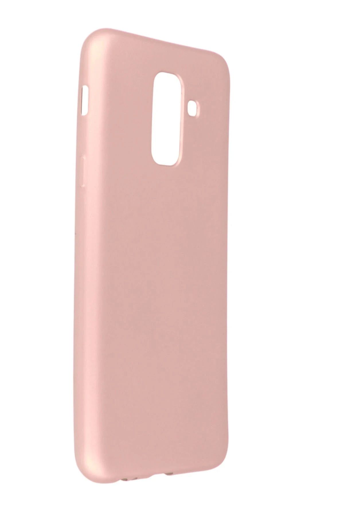 NewFace Samsung Galaxy A6 Plus 2018 Kılıf First Silikon - Rose Gold SVLRS