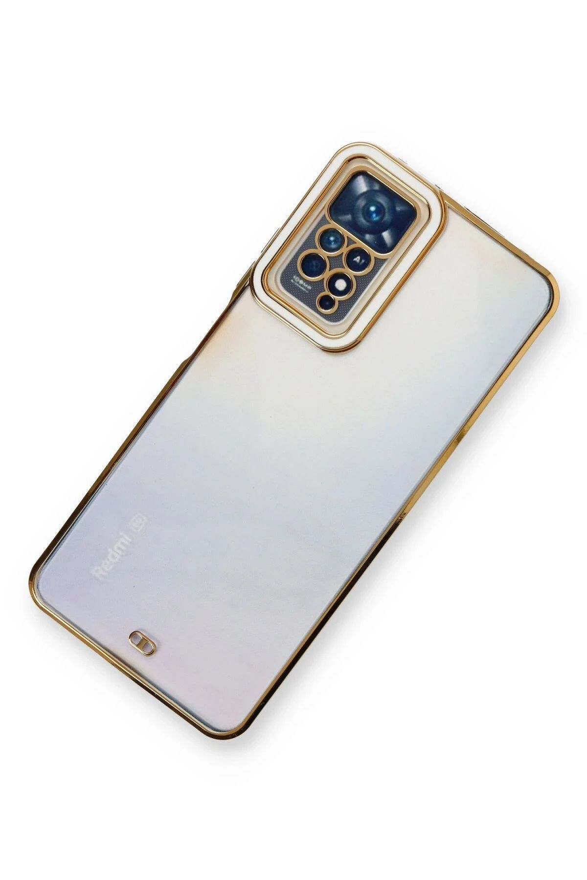 NewFace Xiaomi Redmi Note 11 Pro Kılıf Liva Lens Silikon - Beyaz GLSTD