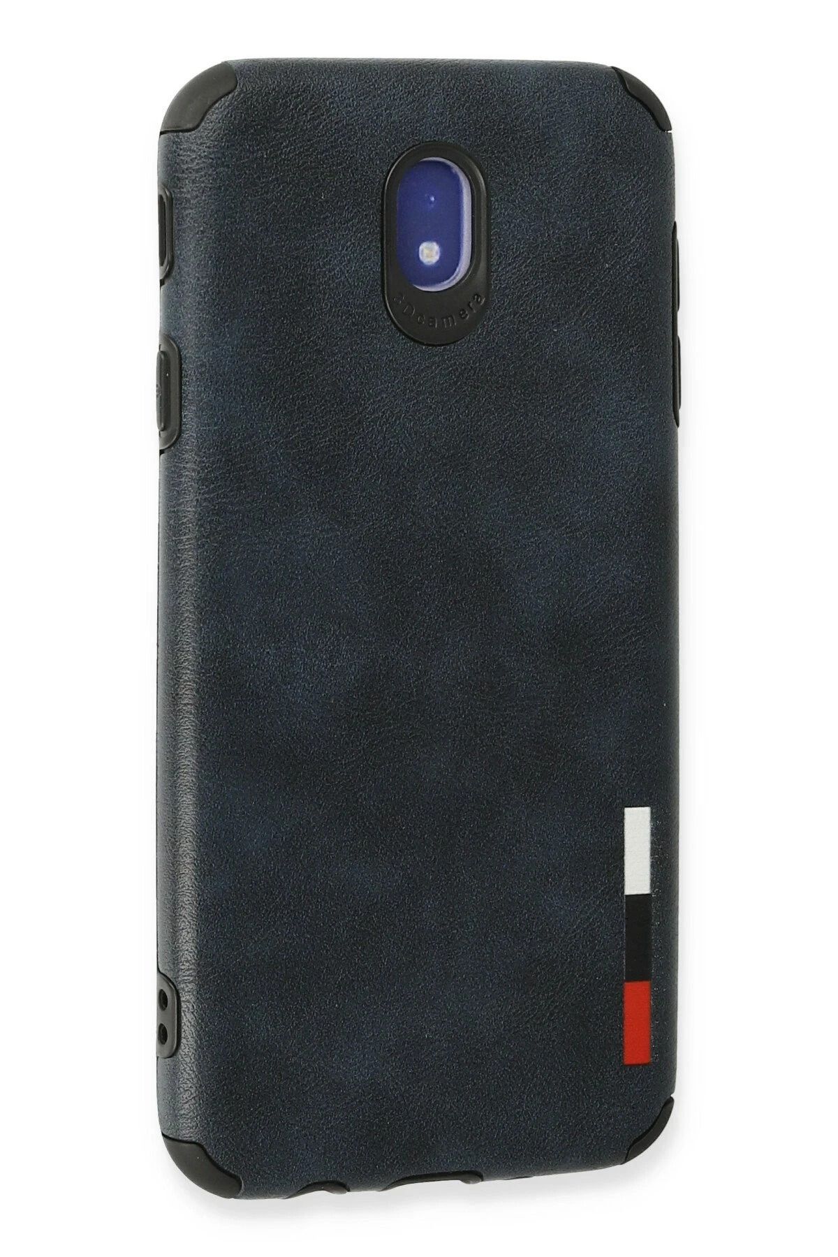 NewFace Samsung Galaxy J7 Pro / J730 Kılıf Loop Deri Silikon - Lacivert GLSTD