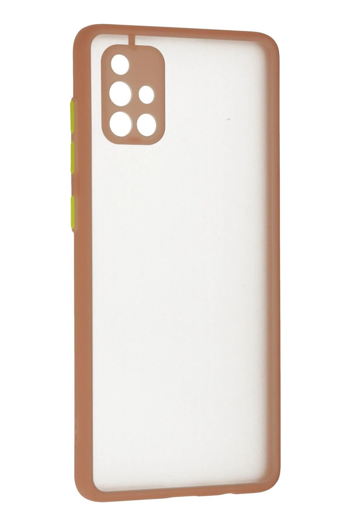 NewFace Samsung Galaxy A71 Kılıf Montreal Silikon Kapak - Pembe GLSTD