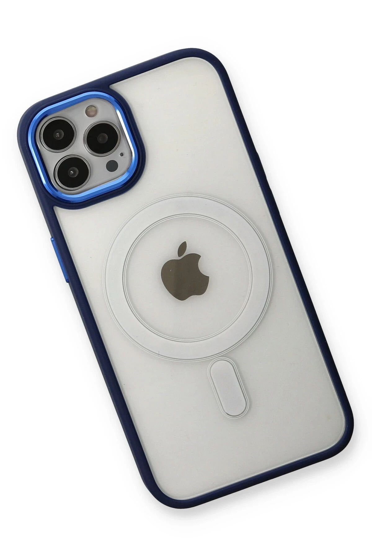 NewFace iPhone 13 Pro Kılıf Room Magneticsafe Silikon - Lacivert SVLRS