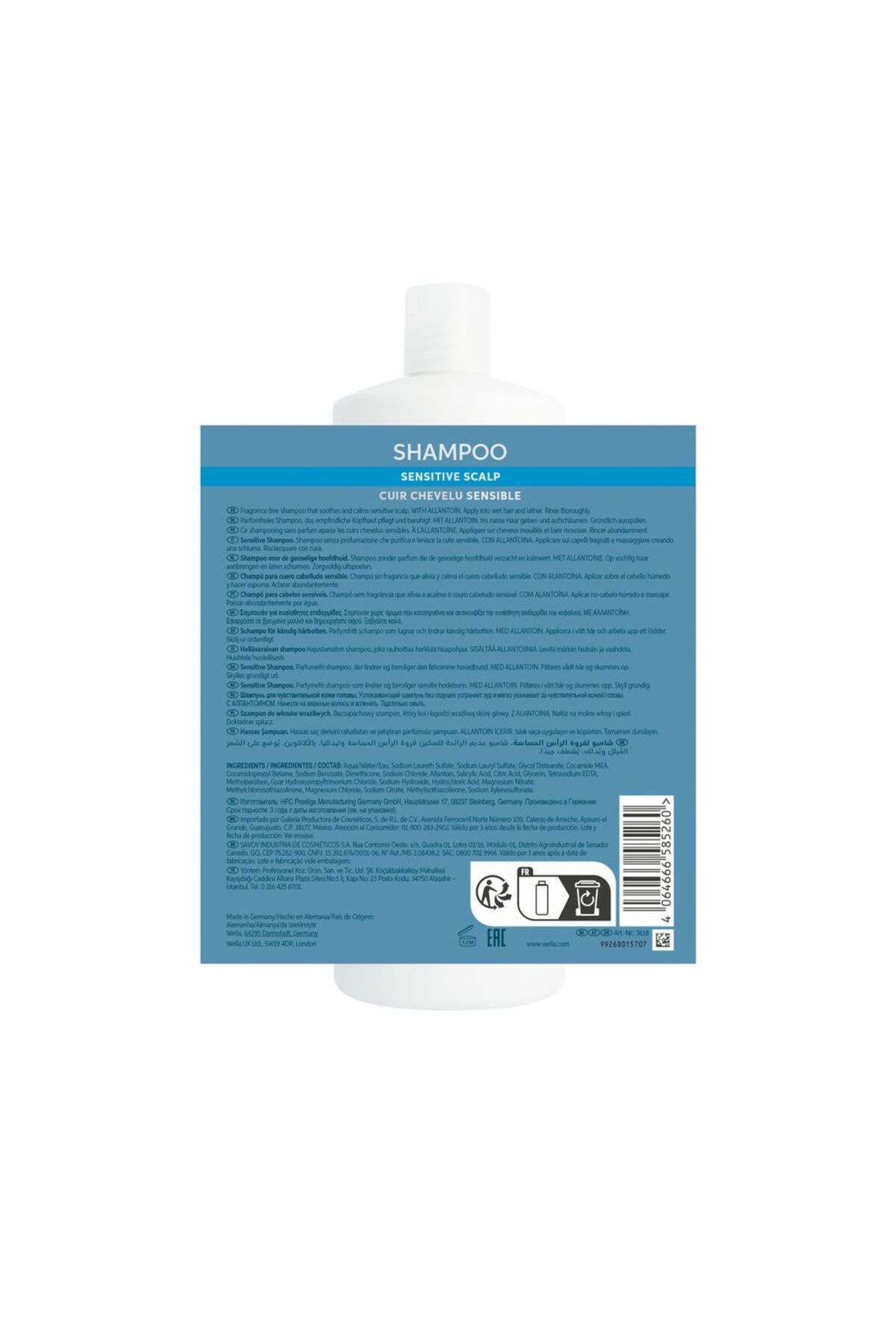 Wella-Sampon Wella Professionals Invigo Scalp Balance Sensitive Scalp Shampoo pentru scalp sensibil 3