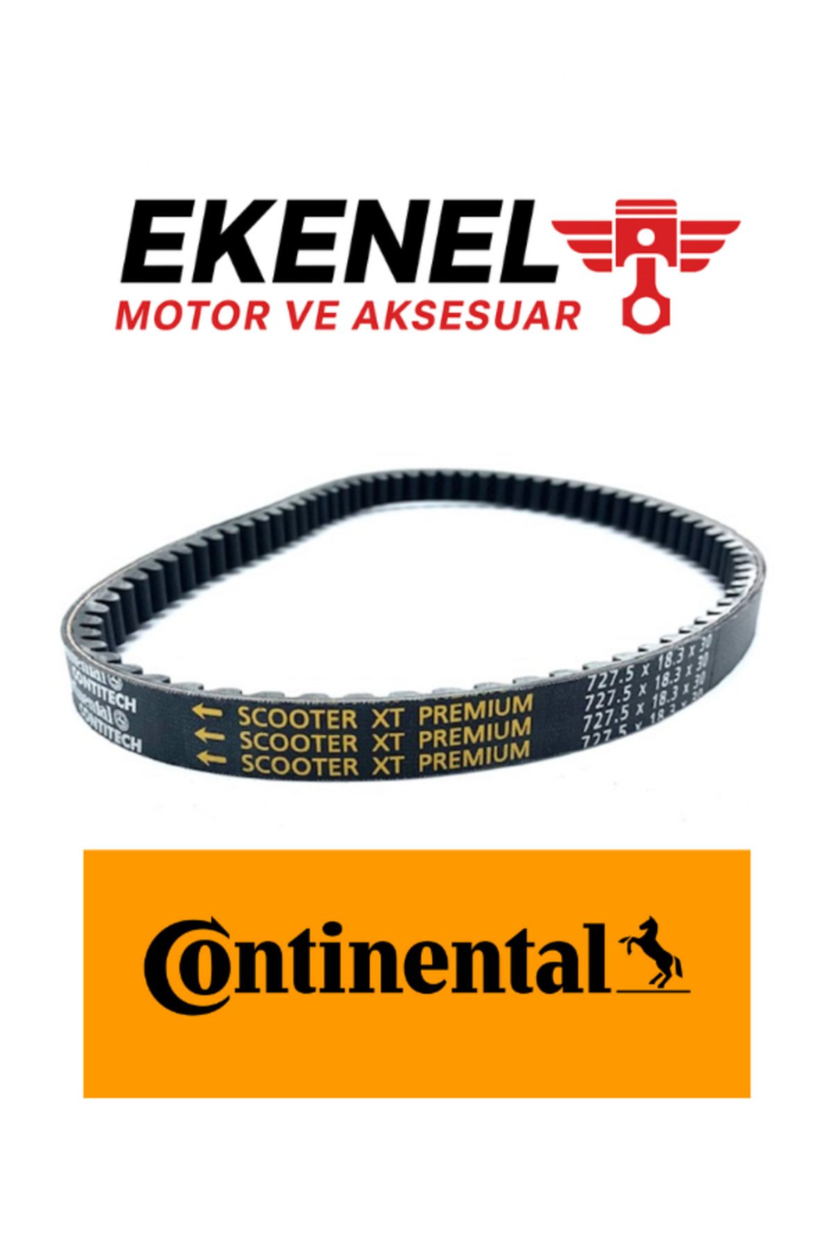 OEM Continental 727,5 x 18,3 x 30 Debriyaj V-Kayışı – OEM Kalite Scooter Kayışı