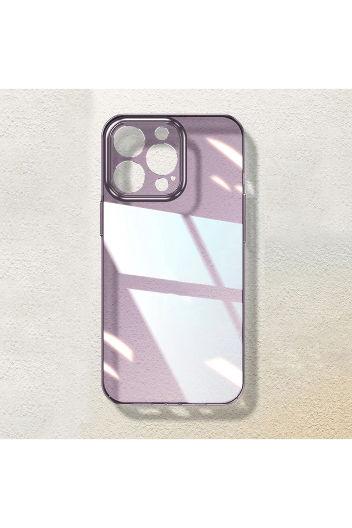 REDz Accessories-Glossy Case, Ultra-thin, Compatible with iPhone 14, Semi-transparent, Purple 3