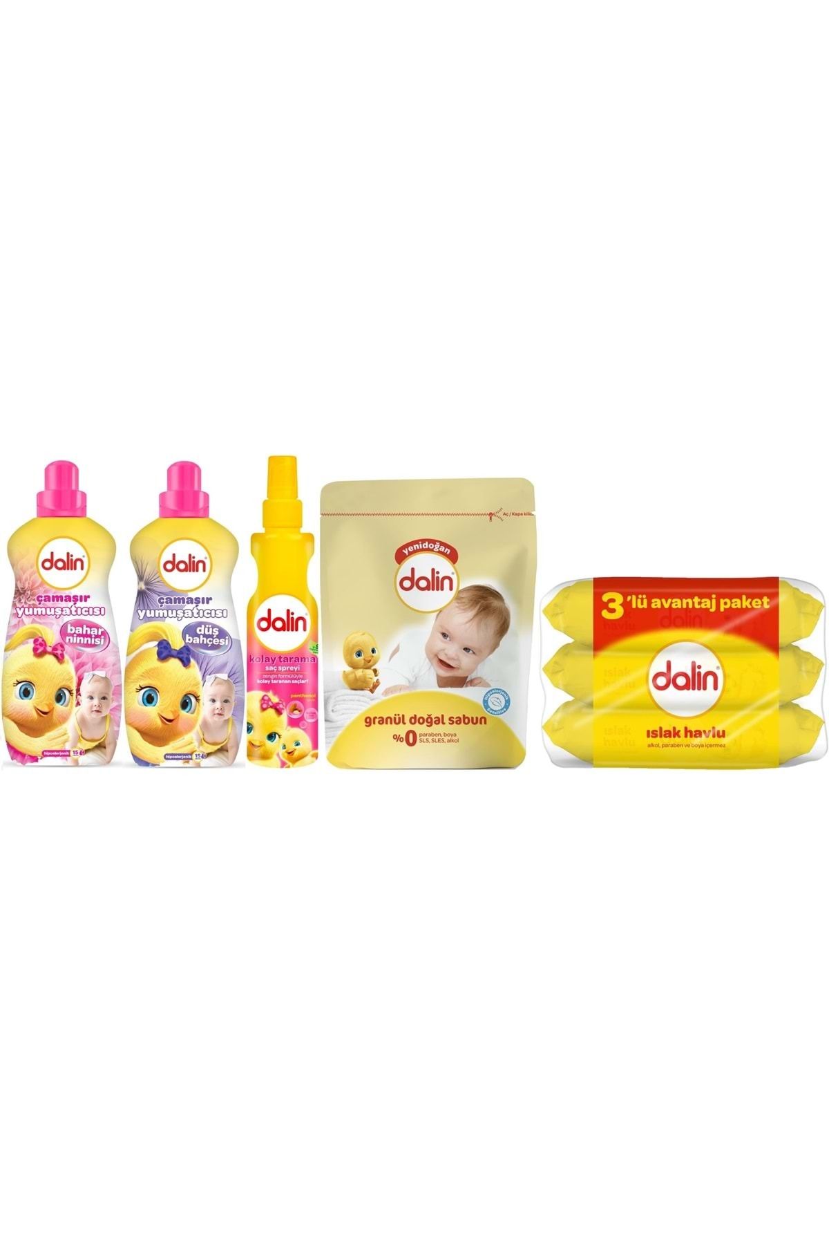 Dalin Bebek Bakım Seti (5 Lİ SET) Avantaj Paket
