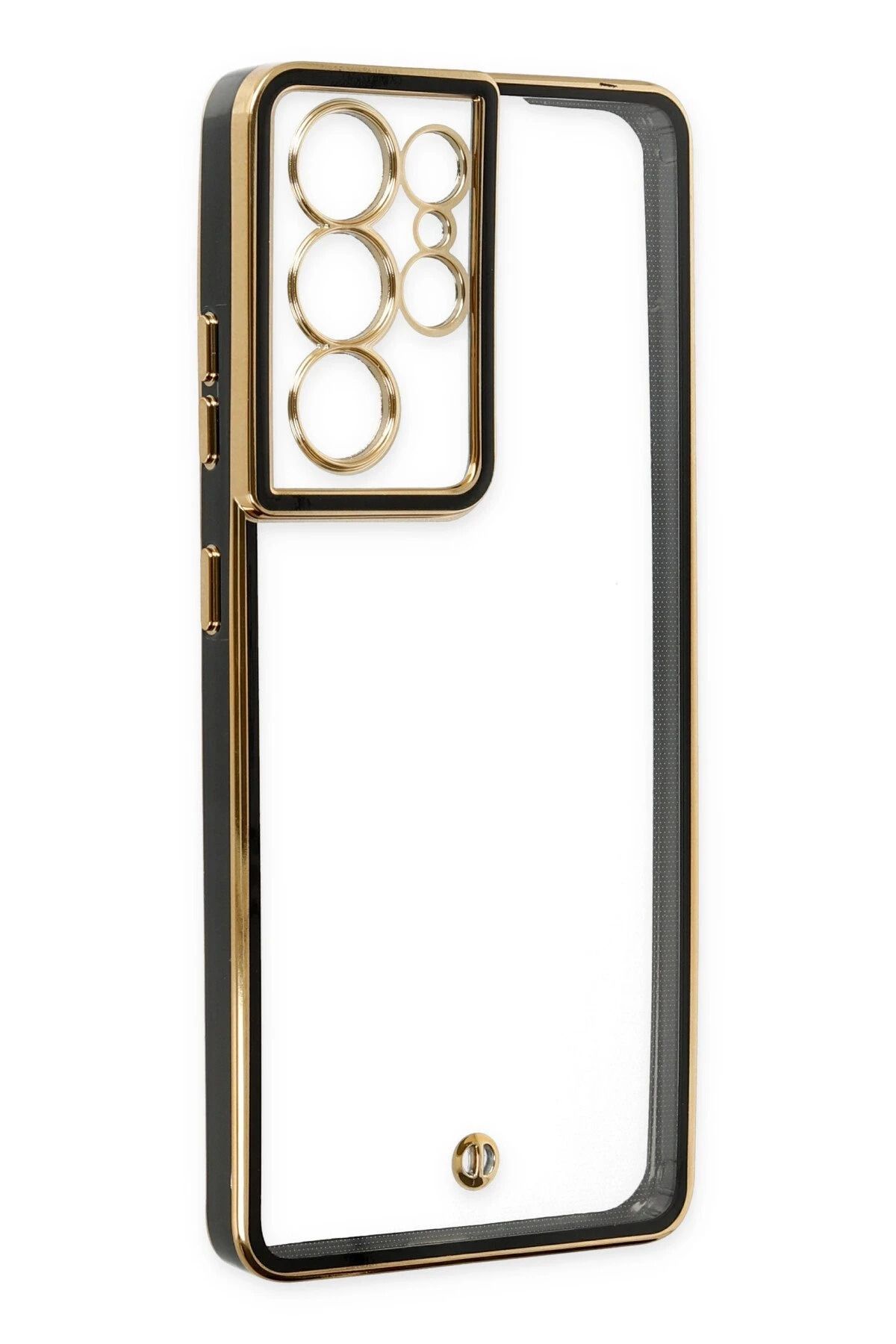 NewFace Samsung Galaxy S21 Ultra Kılıf Liva Lens Silikon - Siyah NRMSA