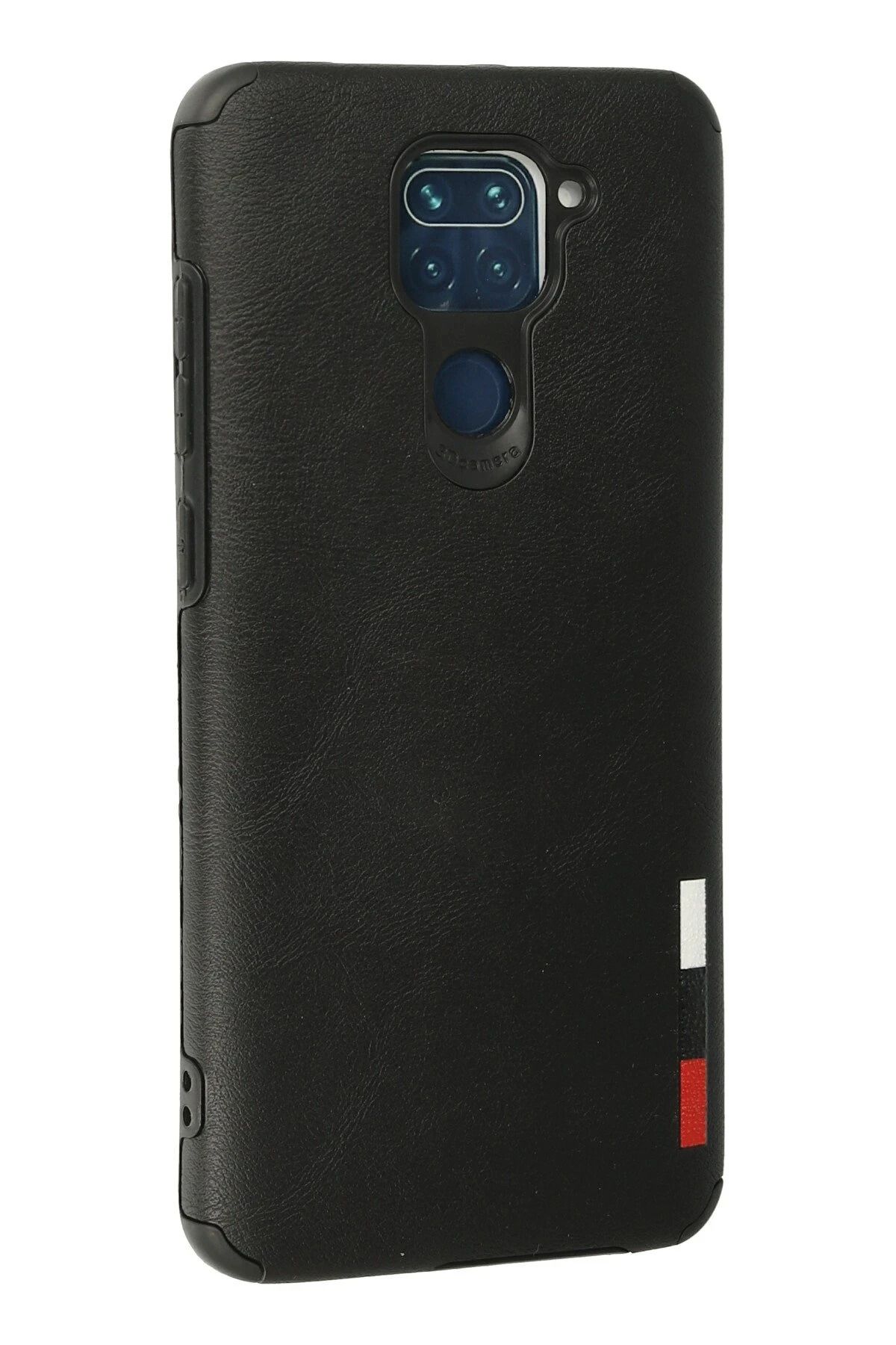 NewFace Xiaomi Redmi Note 9 Kılıf Loop Deri Silikon - Siyah GLSTD