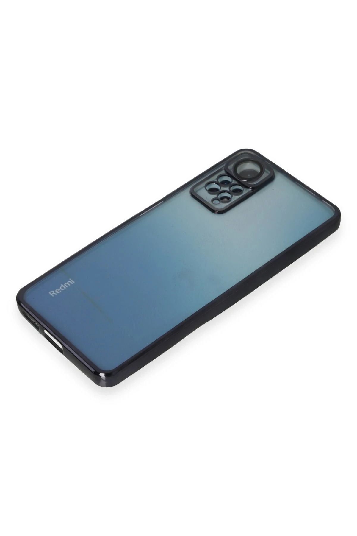 NewFace Xiaomi Redmi Note 12 Pro 4G Kılıf Lensli Silikon - Siyah GLSTD