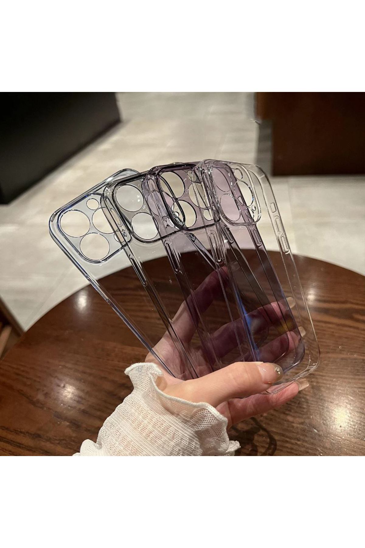 REDz Accessories-Glossy Case, Ultra-thin, Compatible with iPhone 14, Semi-transparent, Purple 4