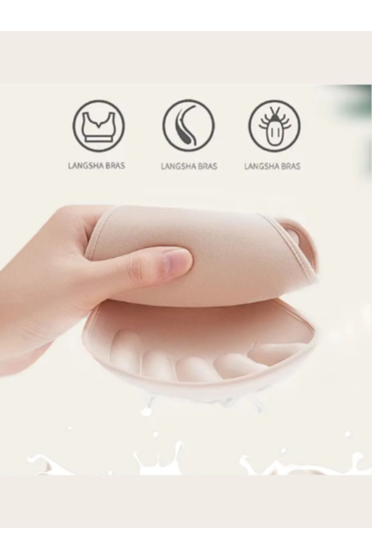 FİTFORMGİYİM-Laser Cut Seamless Padded Soft Non-Marking Invisible Invisible Push up Gathering Bra Without Underwire 4