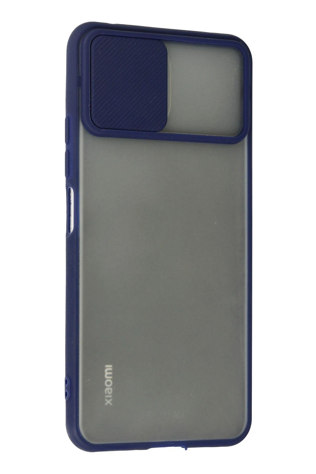 NewFace Xiaomi Mİ 11 Lite Kılıf Palm Buzlu Kamera Sürgülü Silikon - Lacivert GLSTD