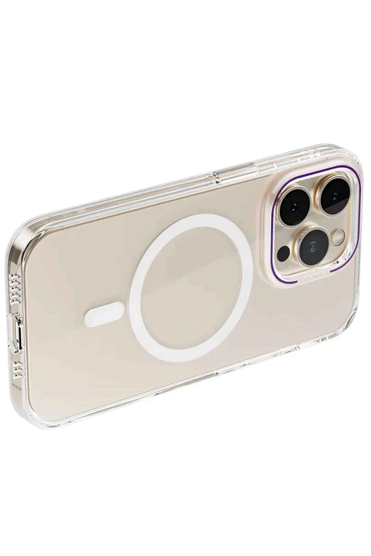 NewFace iPhone 14 Pro Kılıf Blueo Anti Drop Magsafe Kapak - Derin Mor NRMSA