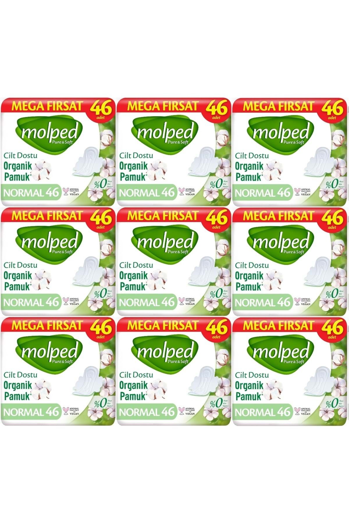 Molped Pure&Soft Hijyenik Ped Normal 414 (9PK*46) Adet Mega Pk