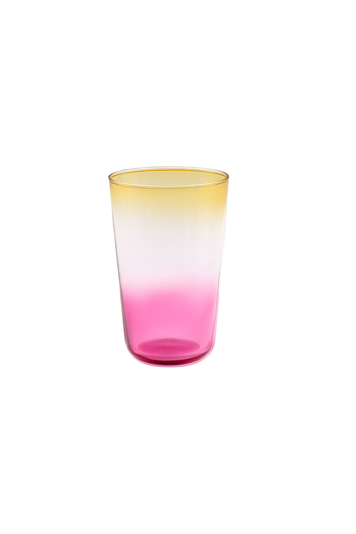 Madame Coco Renard 4'lü Meşrubat Bardağı Seti - Sarı/Pembe - 395 ml