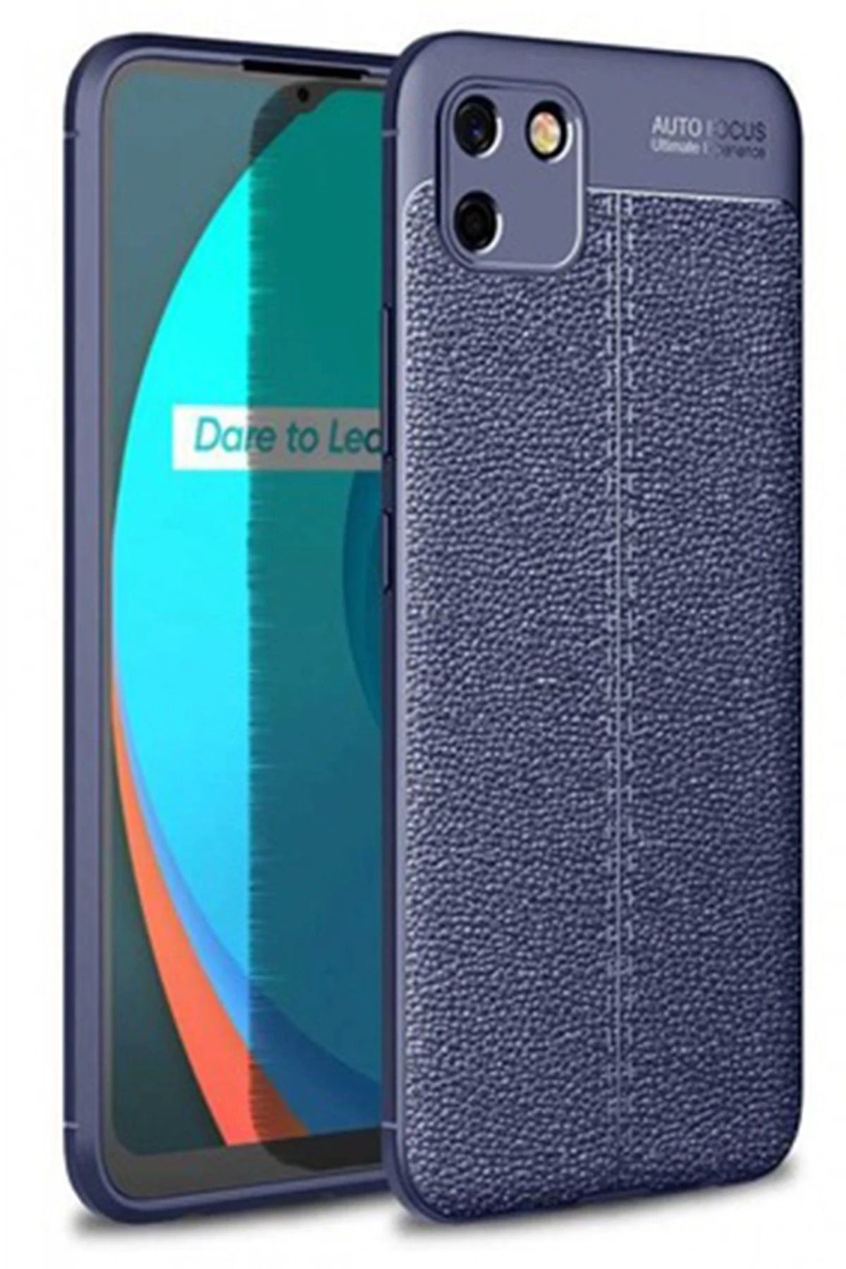 NewFace Realme C11 Kılıf Auto Focus Kapak - Lacivert NRMSA
