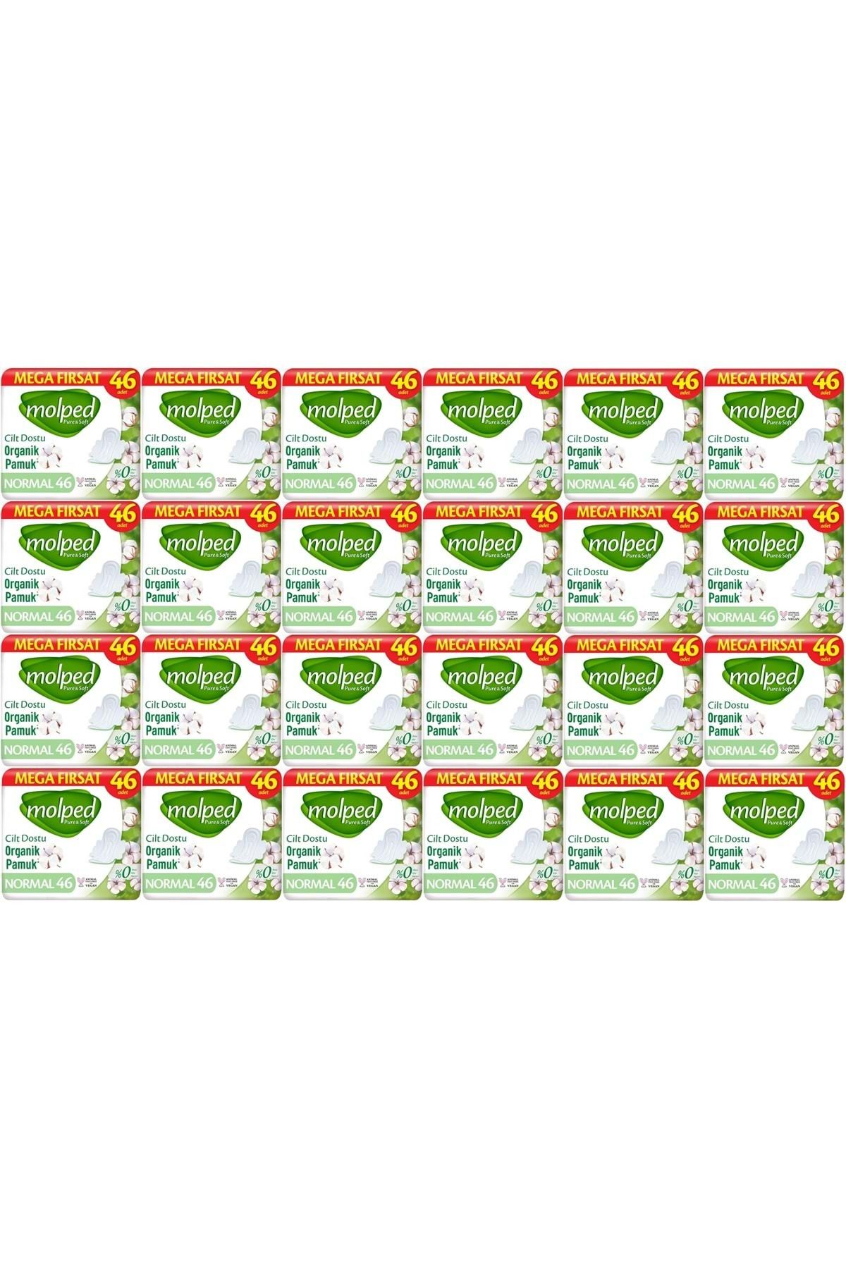 Molped Pure&Soft Hijyenik Ped Normal 1104 (24PK*46) Adet Mega Pk