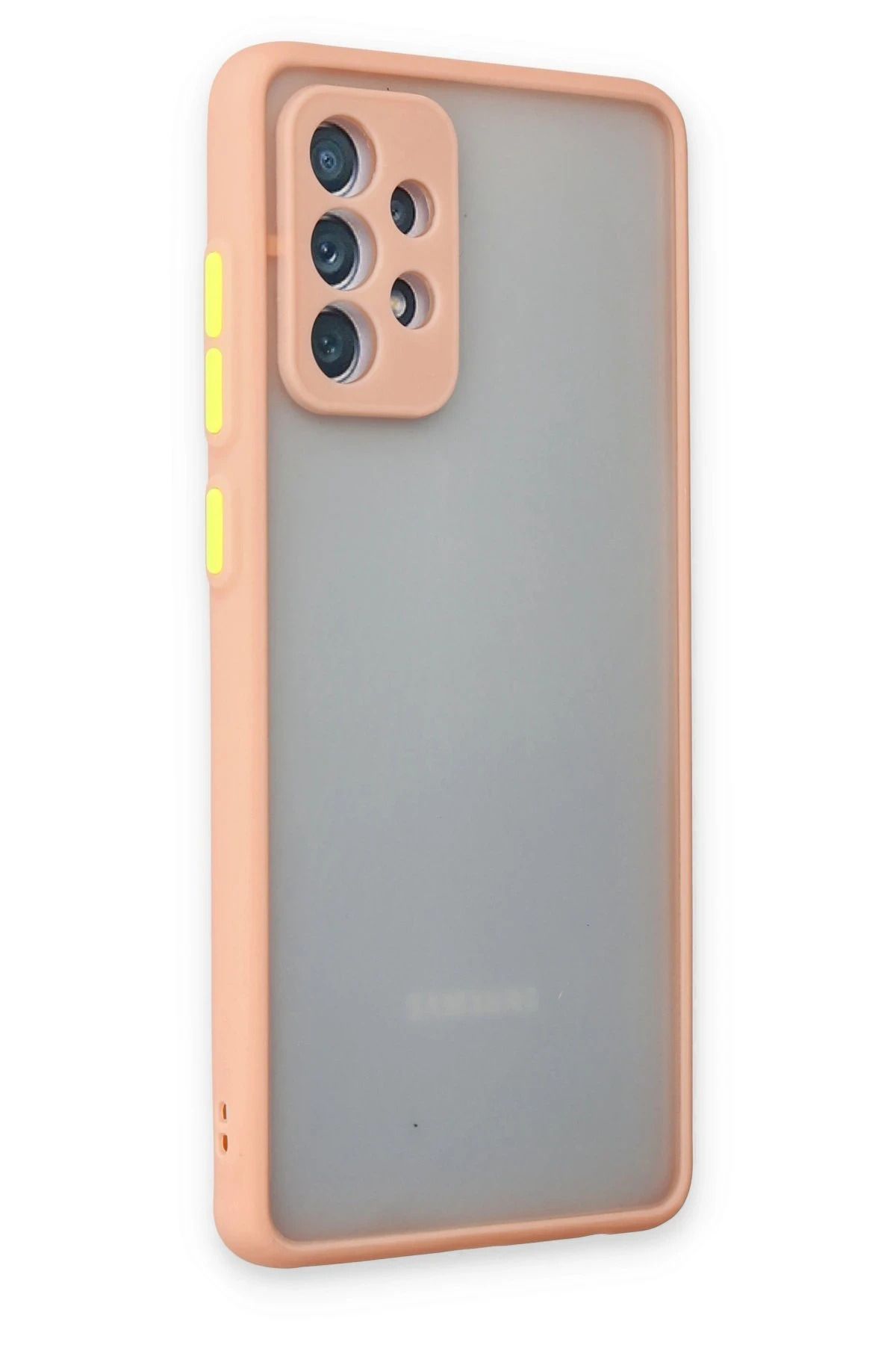 NewFace Samsung Galaxy A52 Kılıf Montreal Silikon Kapak - Pembe NRMSA