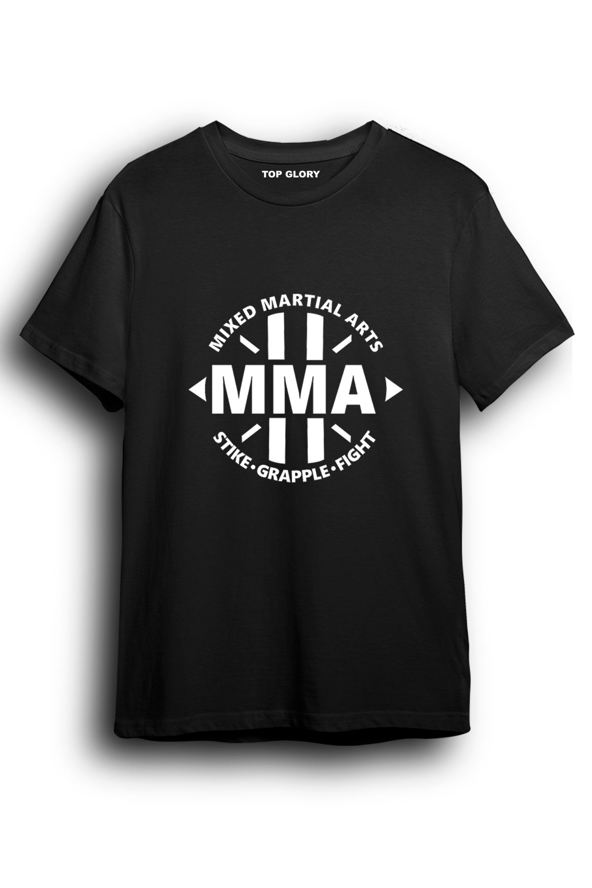 TOP GLORY MMA Baskılı Spor T-Shirt Sporcu Tişörtü