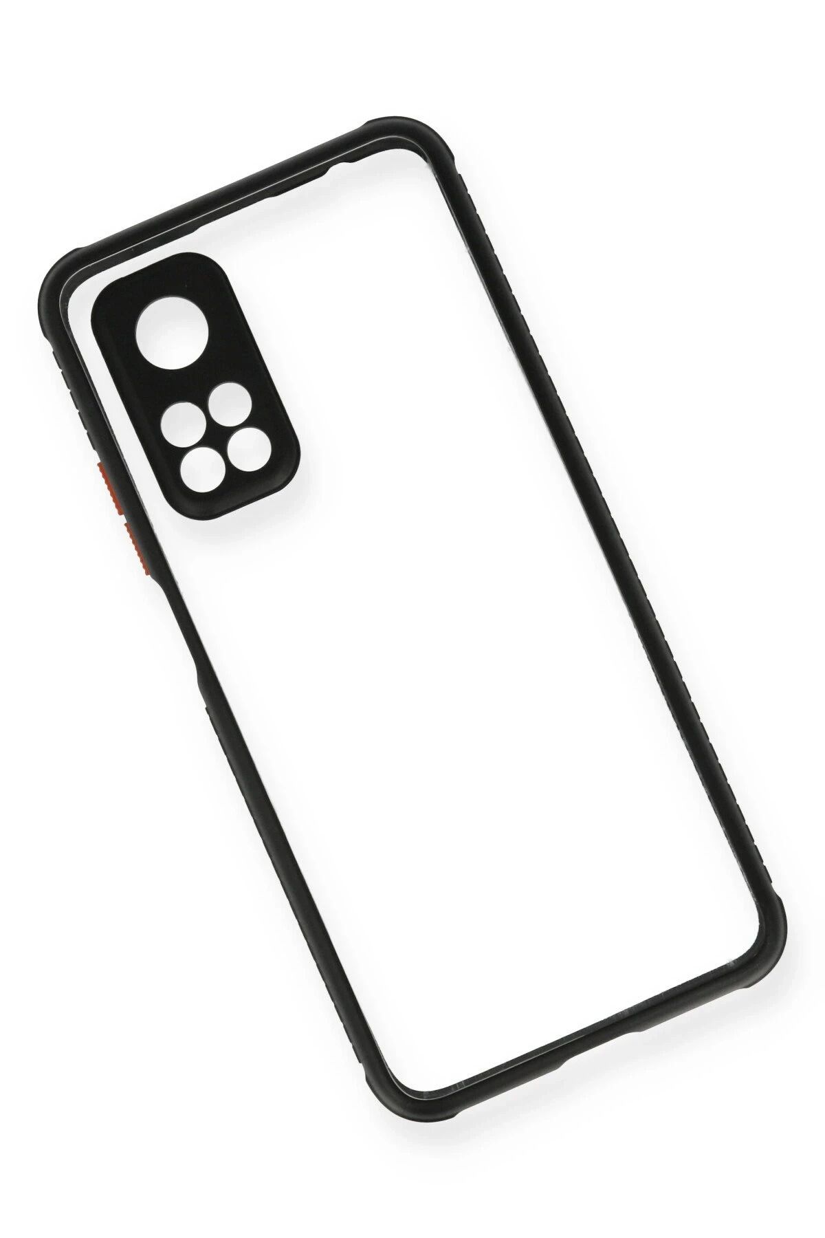 NewFace Xiaomi Mi 10T Pro Kılıf Miami Şeffaf Silikon - Siyah GLSTD