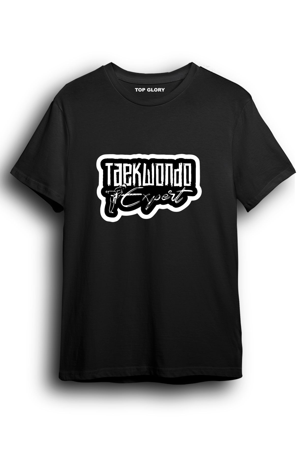 TOP GLORY Taekwondo Expert Baskılı Spor T-Shirt Sporcu Tişörtü