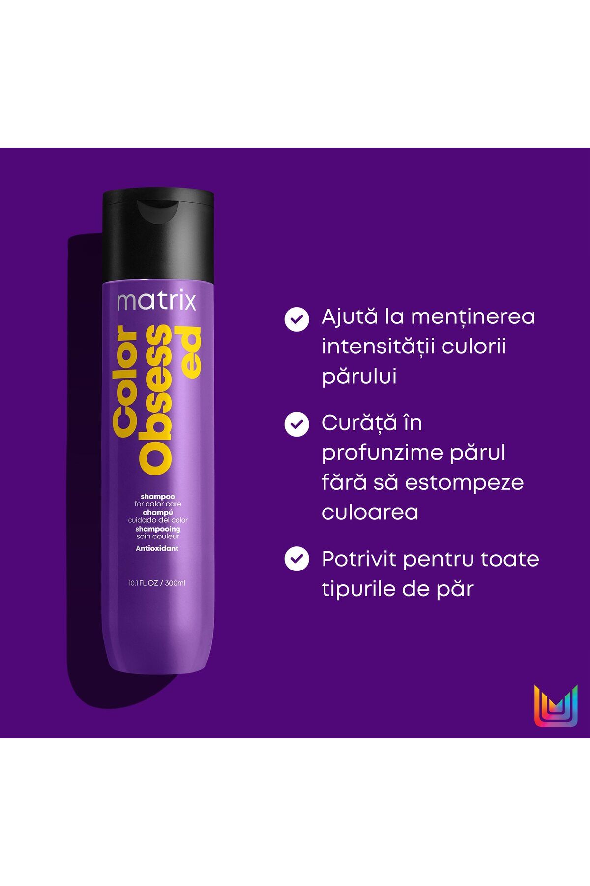 Matrix-Sampon Matrix Total Results Color Obsessed pentru par vopsit 5