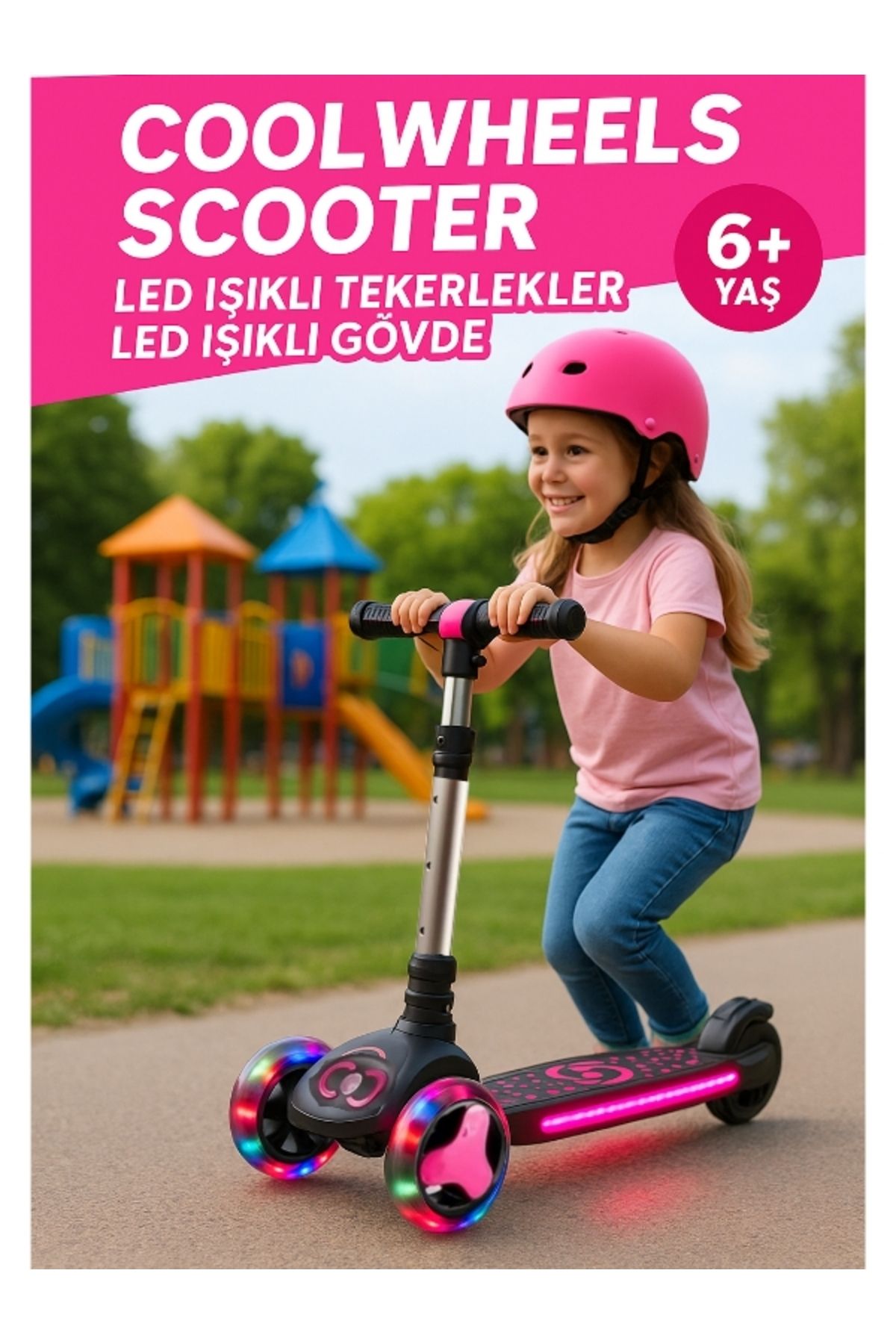 Scooter Cool Wheels Led Işıklı 3 Tekerlekli Scooter | Cool Wheels Nova Scooter