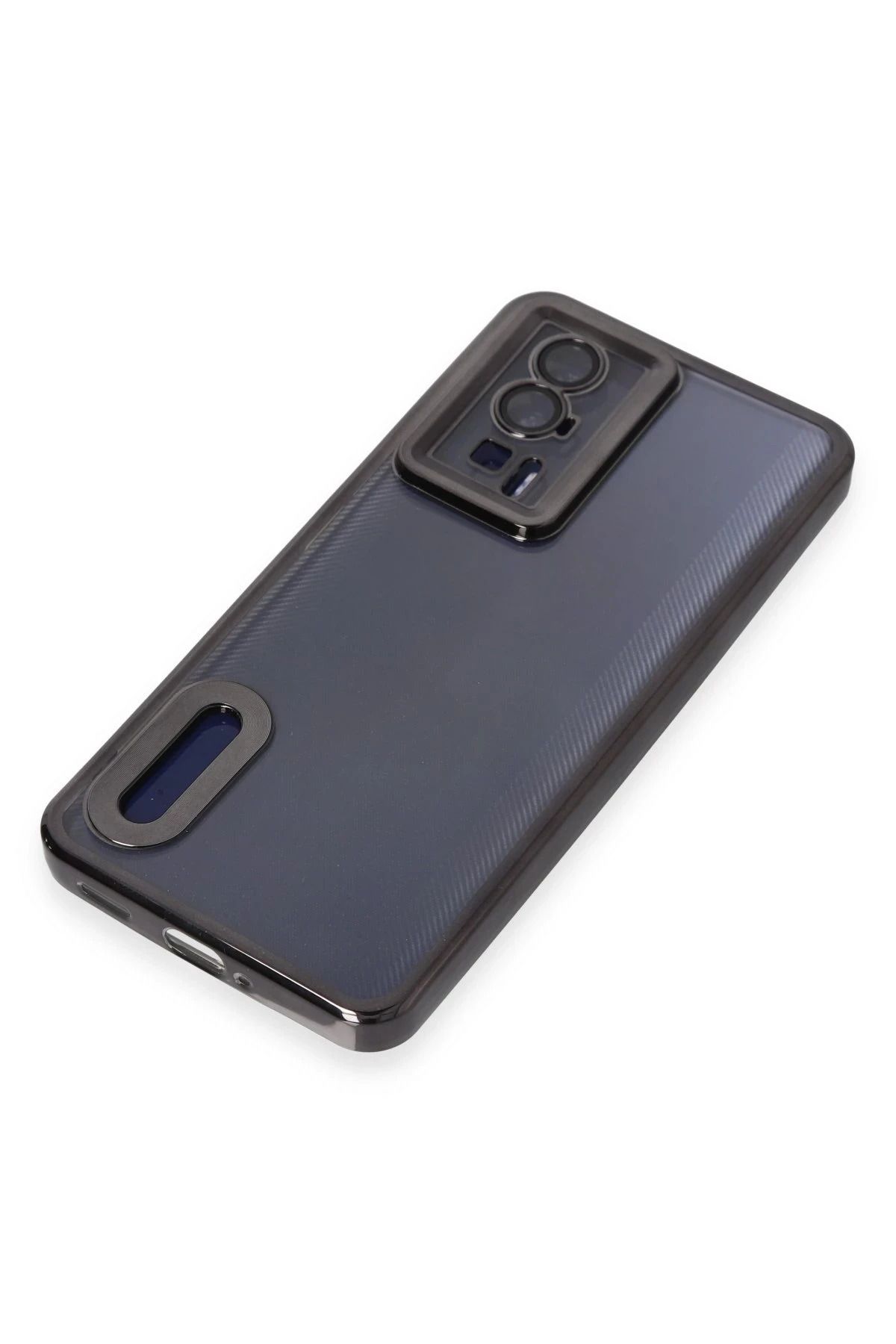 NewFace Xiaomi Poco F5 Pro Kılıf Slot Silikon - Siyah GLSTD