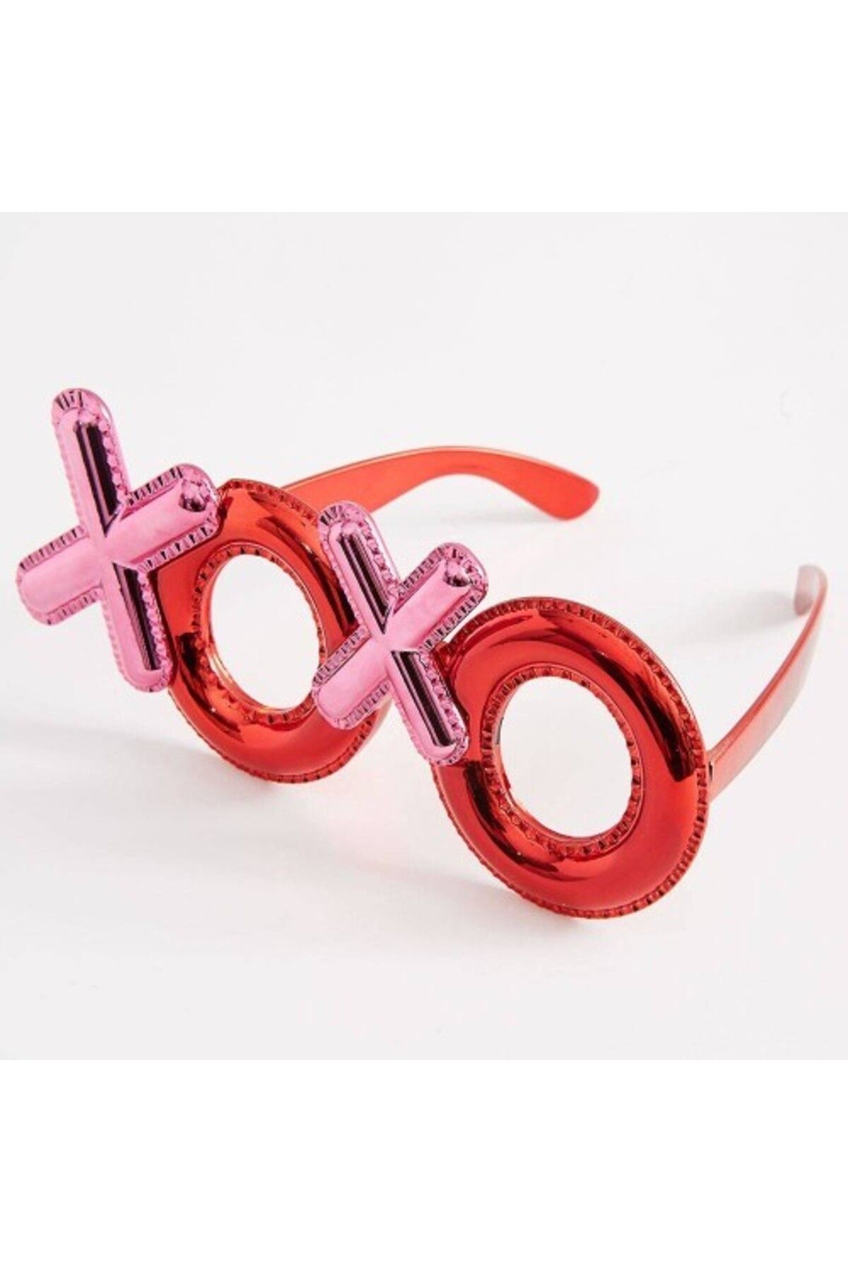 Otocub Kırmızı Renk Xoxo Yazılı Parti Gözlüğü