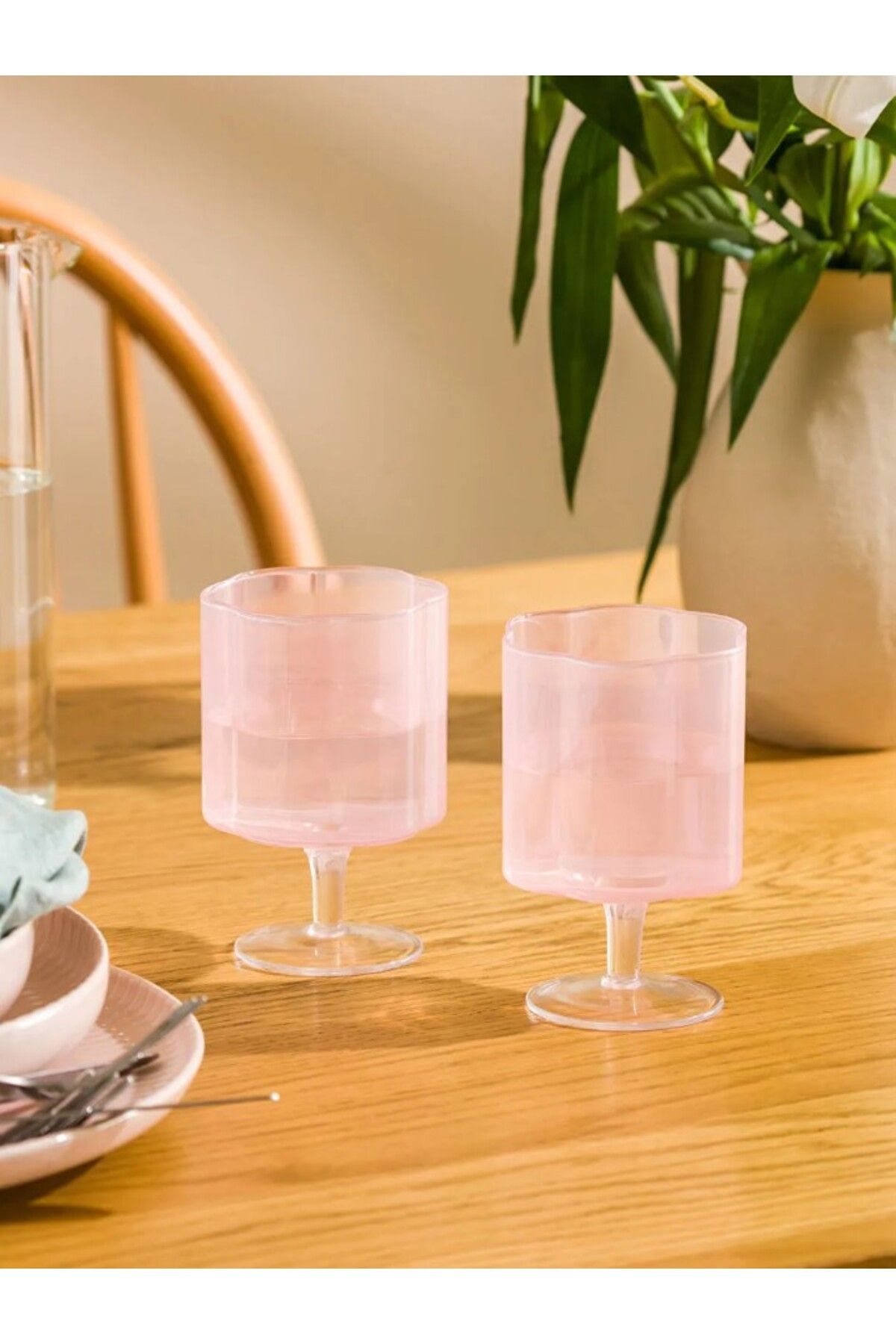 LC Waikiki LCW HOME Pembe Ayaklı Bardak 2'li