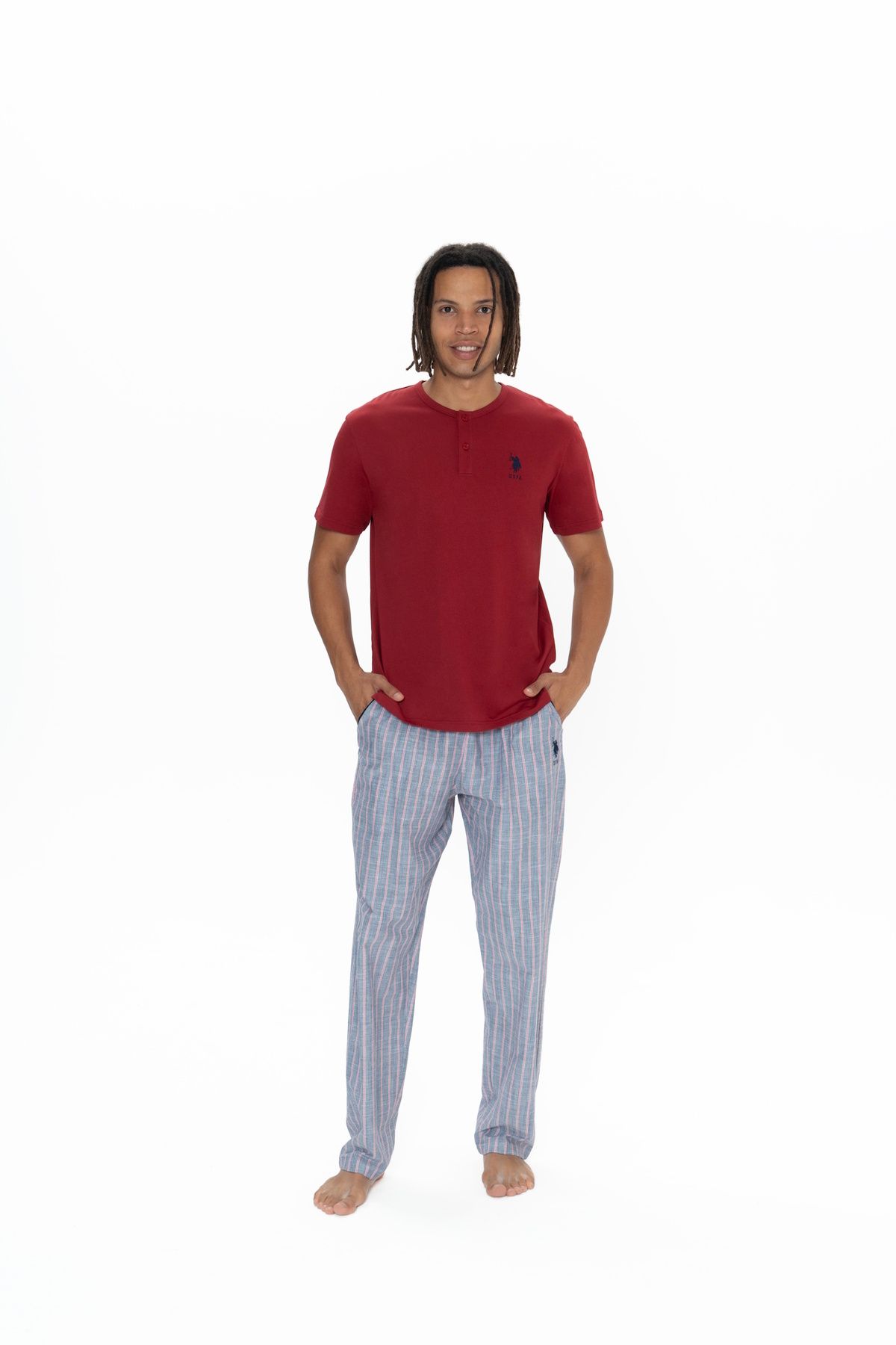 U.S. Polo Assn. U.S. Polo Assn. U.S. POLO ASSN T-Shirt & Pantolon Takımı %100 PAMUK BNNTO.18.M.9.RKT.1.5.N.G.K.A.B.