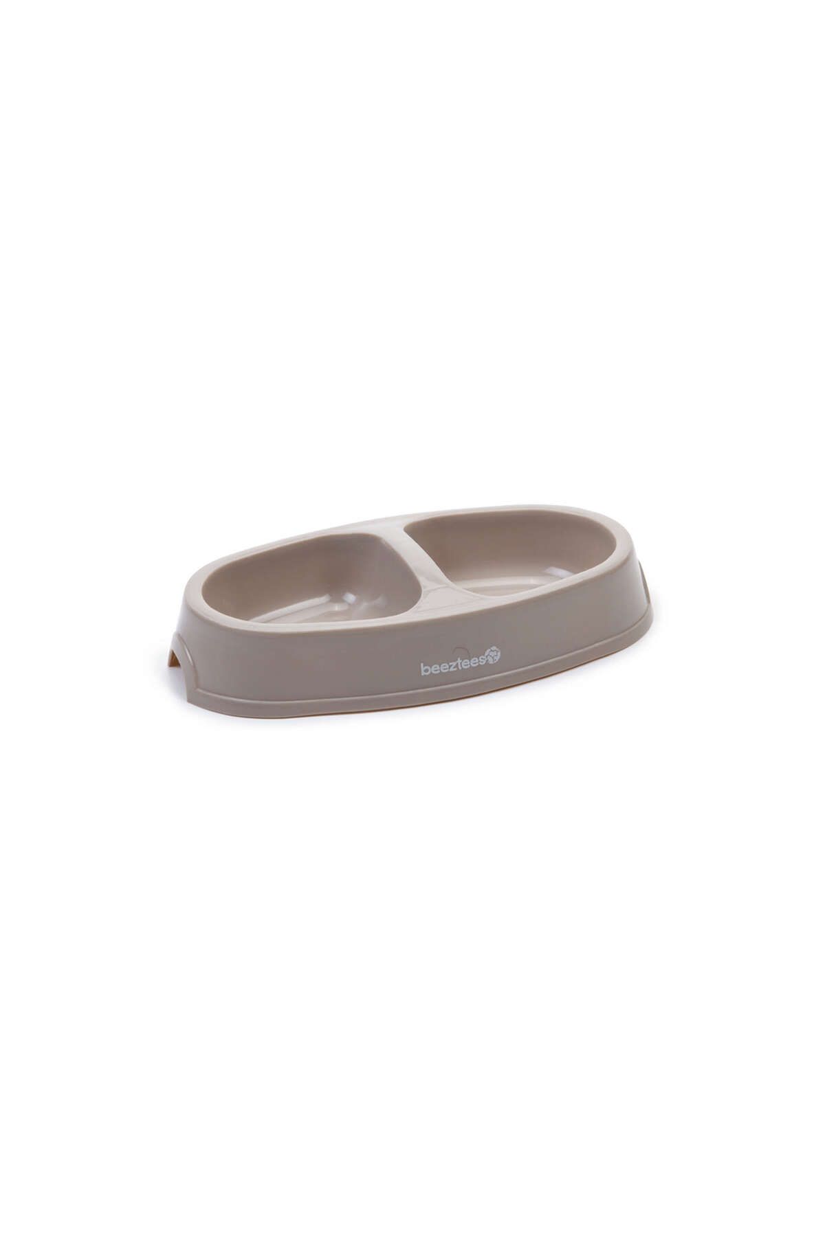 Beeztees Kedi İkili Mama ve Su Kabı, Plastik, Bej, 2x150ml SVLRS