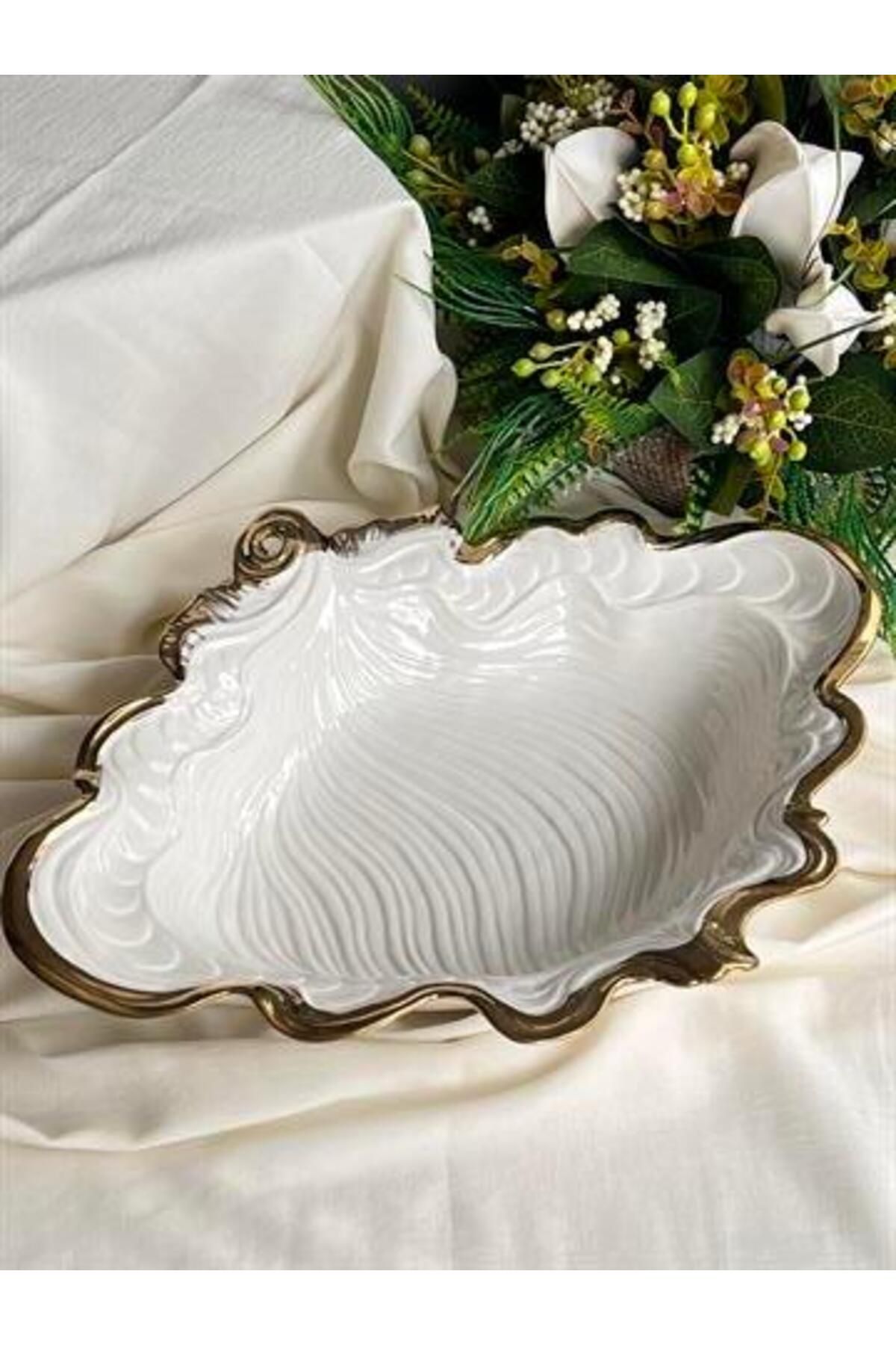 ROSSEV Albero Oval Sunum Tabak Derin 38cm