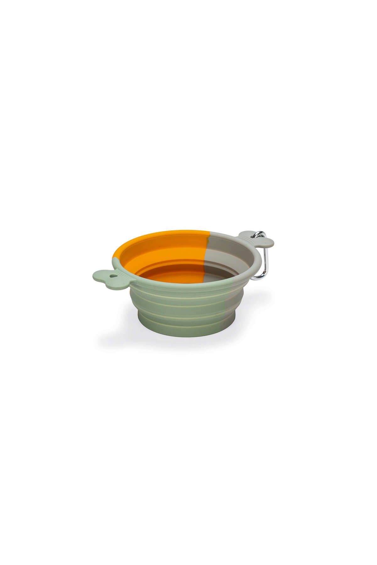 Beeztees Köpek Mama ve Su Kabı, Teleskopik, Turuncu, Silikon, 15,5cm, 750ml SVLRS