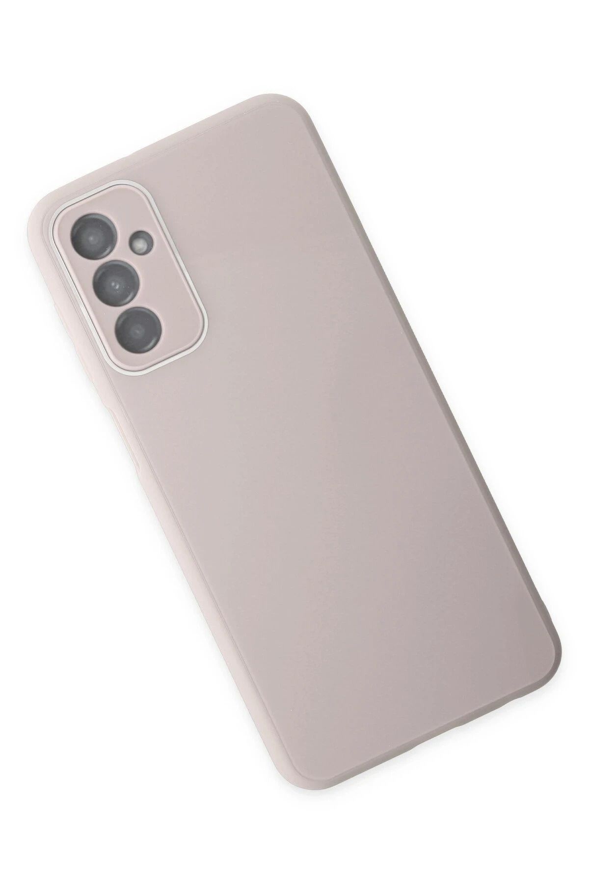 NewFace Samsung Galaxy M23 Kılıf Glass Kapak - Pembe GLSTD
