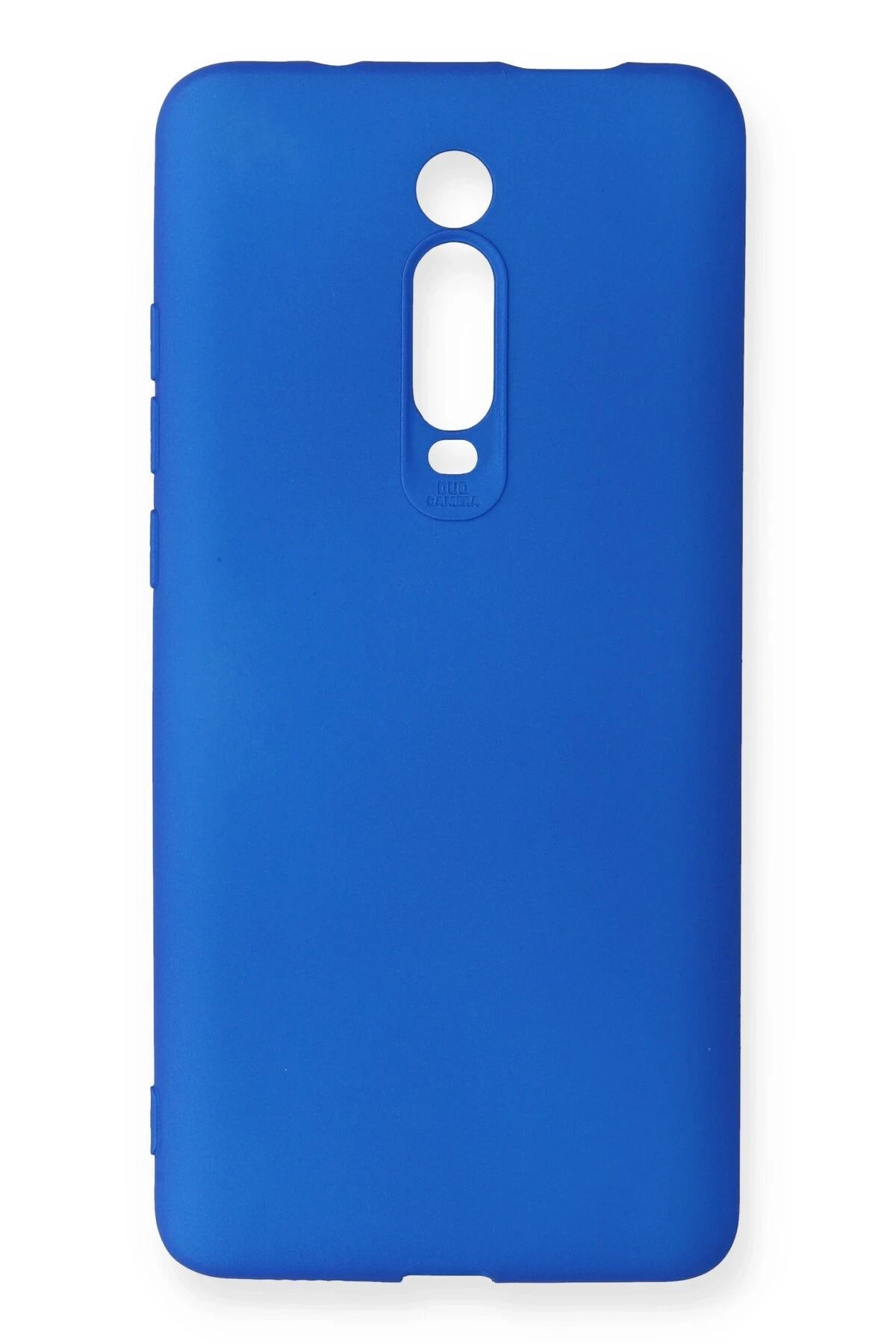 NewFace Xiaomi Mi 9T Kılıf First Silikon - Mavi GLSTD