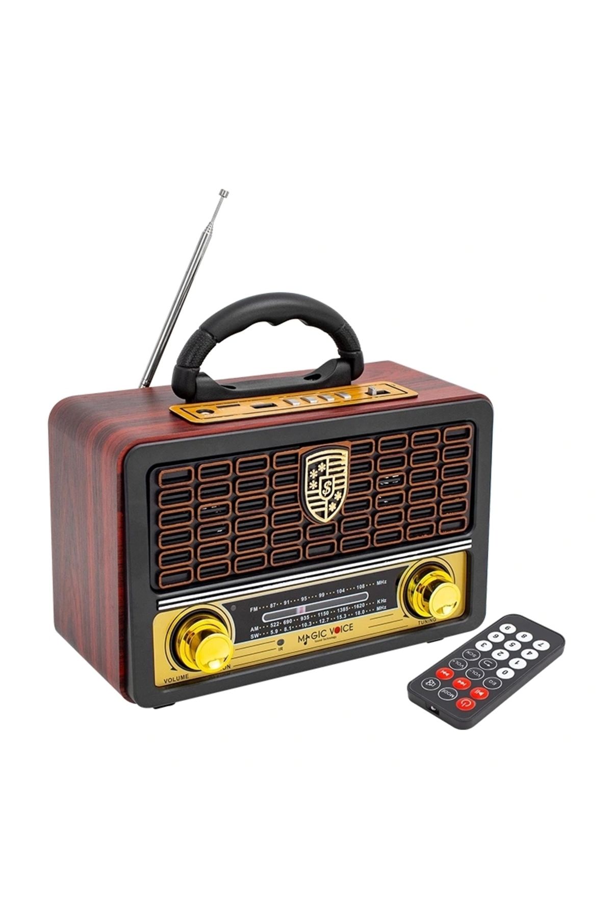MAGICVOICE MV-110BT USB/SD/FM/BLUETOOTH DESTEKLİ NOSTALJİK RADYO (5047)
