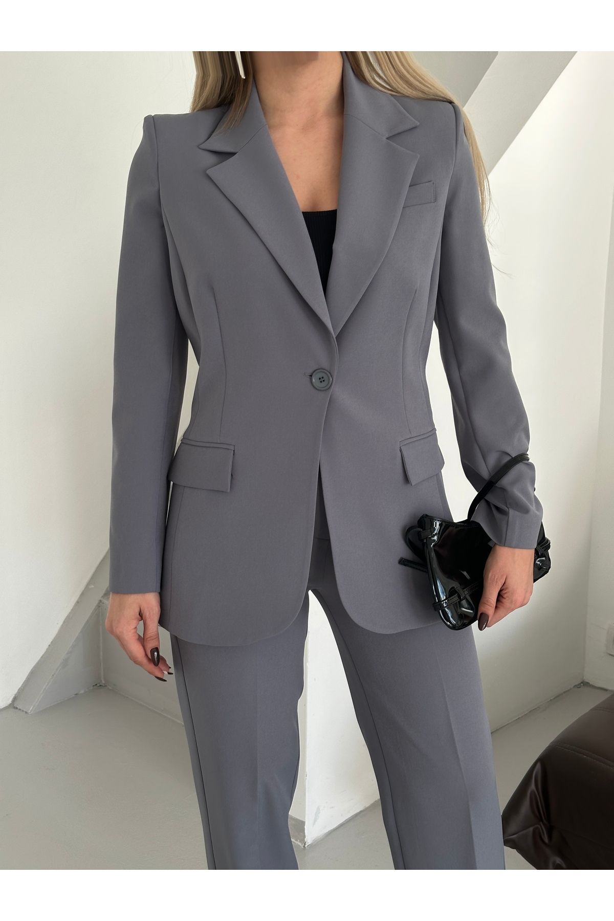 VUNTAL-Women's Blazer Classic Double Suit 7