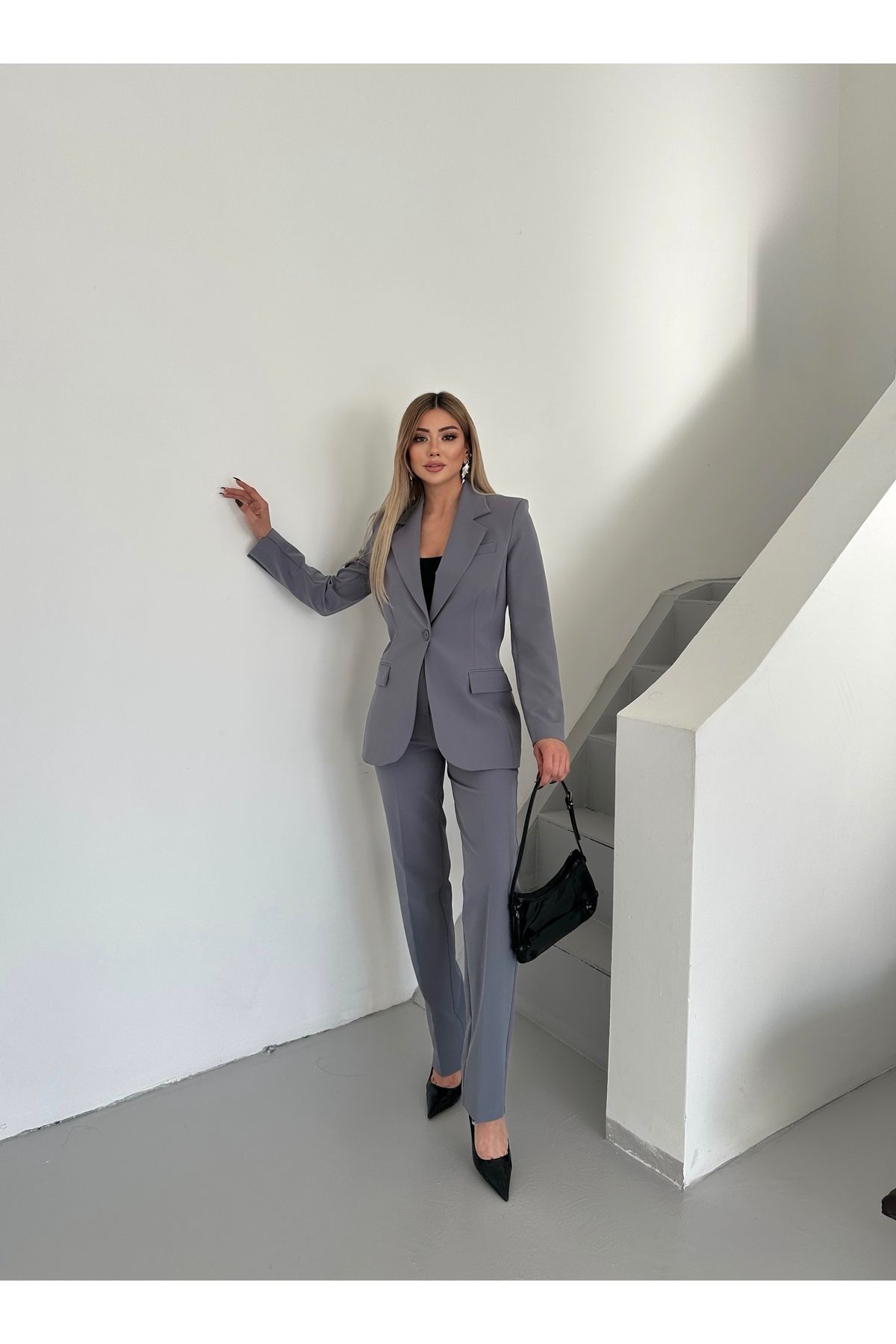 VUNTAL-Women's Blazer Classic Double Suit 6