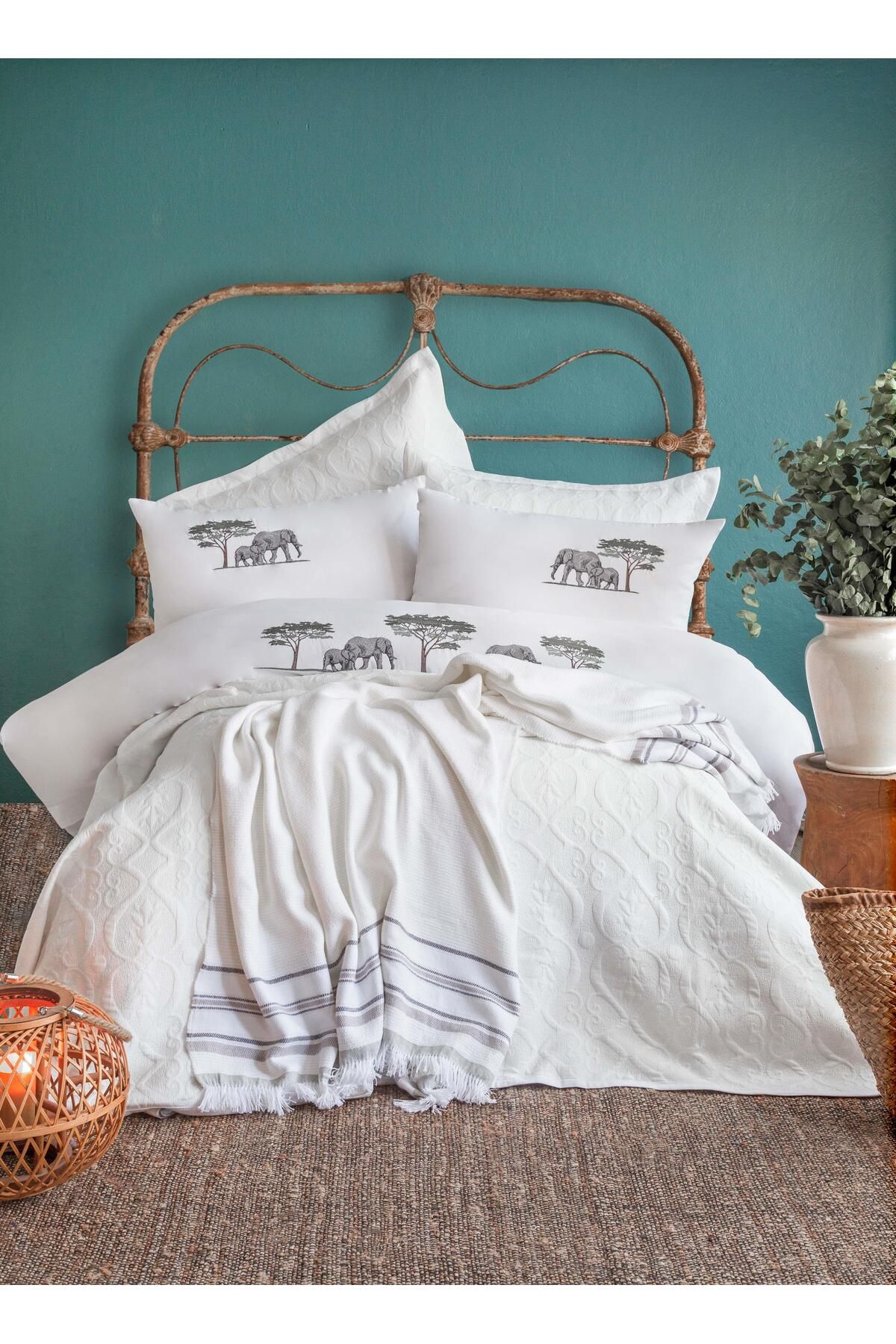 APRICITAS ÇİFT KİŞİLİK TIMELESS PRIME SET ALEPH WHITE - YATAK ORTUSU