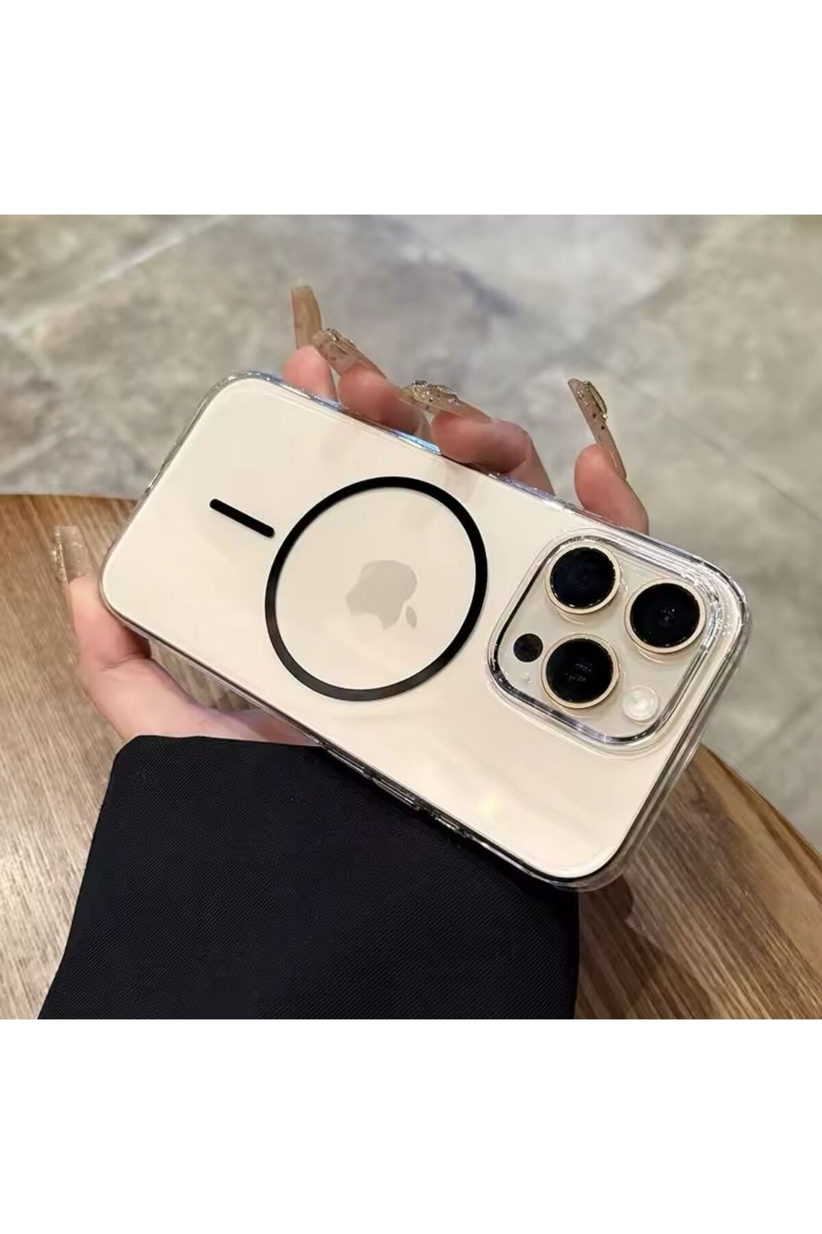 PEXURA TECH Apple İphone 16 Parlak Şefaf Darbe Emici Magsafeli Kılıf Kapak