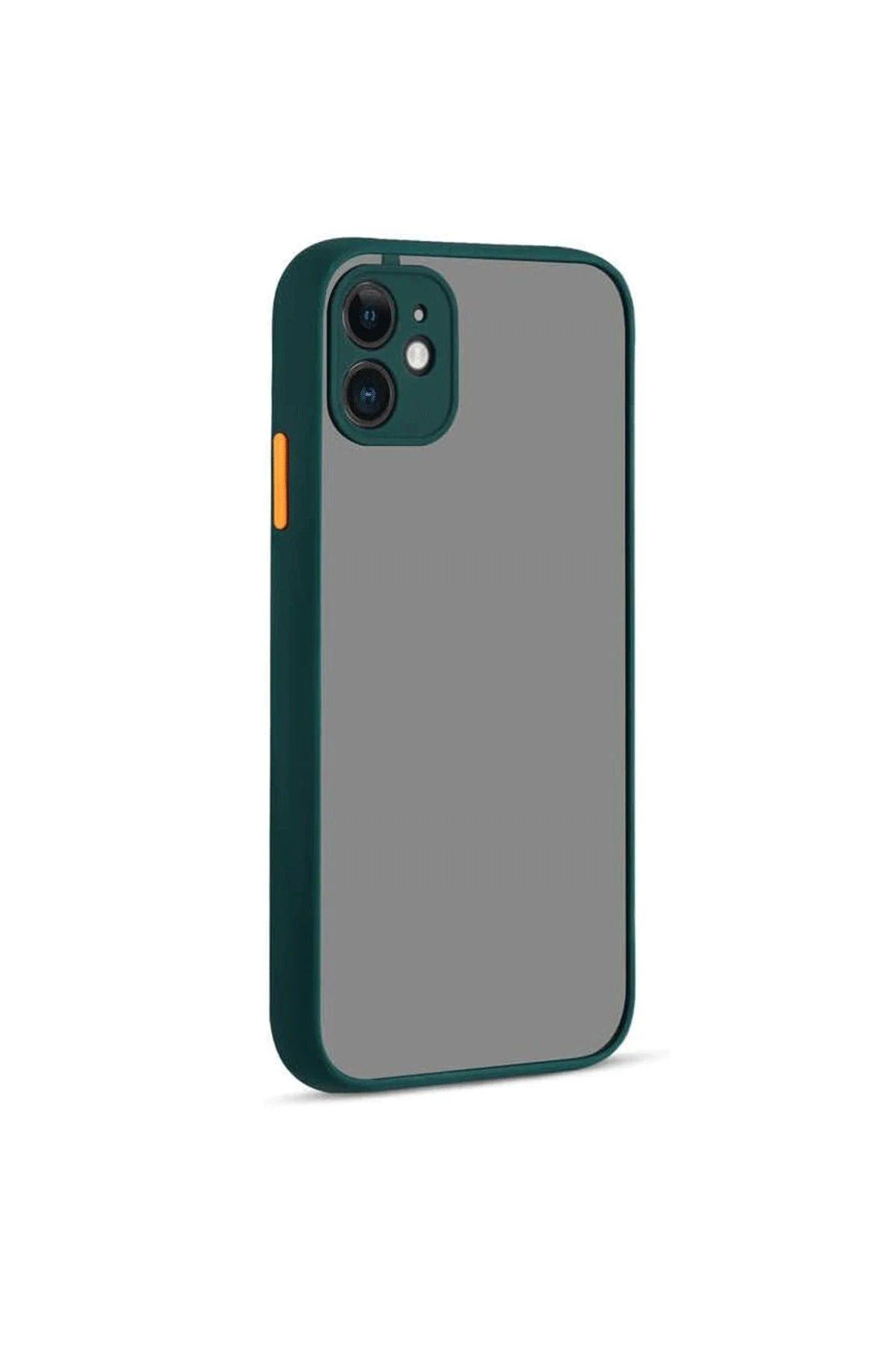 NewFace iPhone 12 Kılıf Montreal Silikon Kapak - Yeşil SVLRS