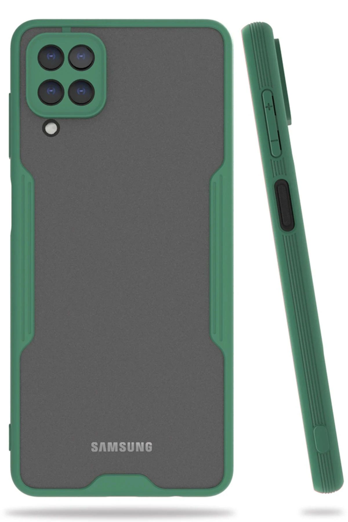 NewFace Samsung Galaxy A22 Kılıf Platin Silikon - Yeşil GLSTD
