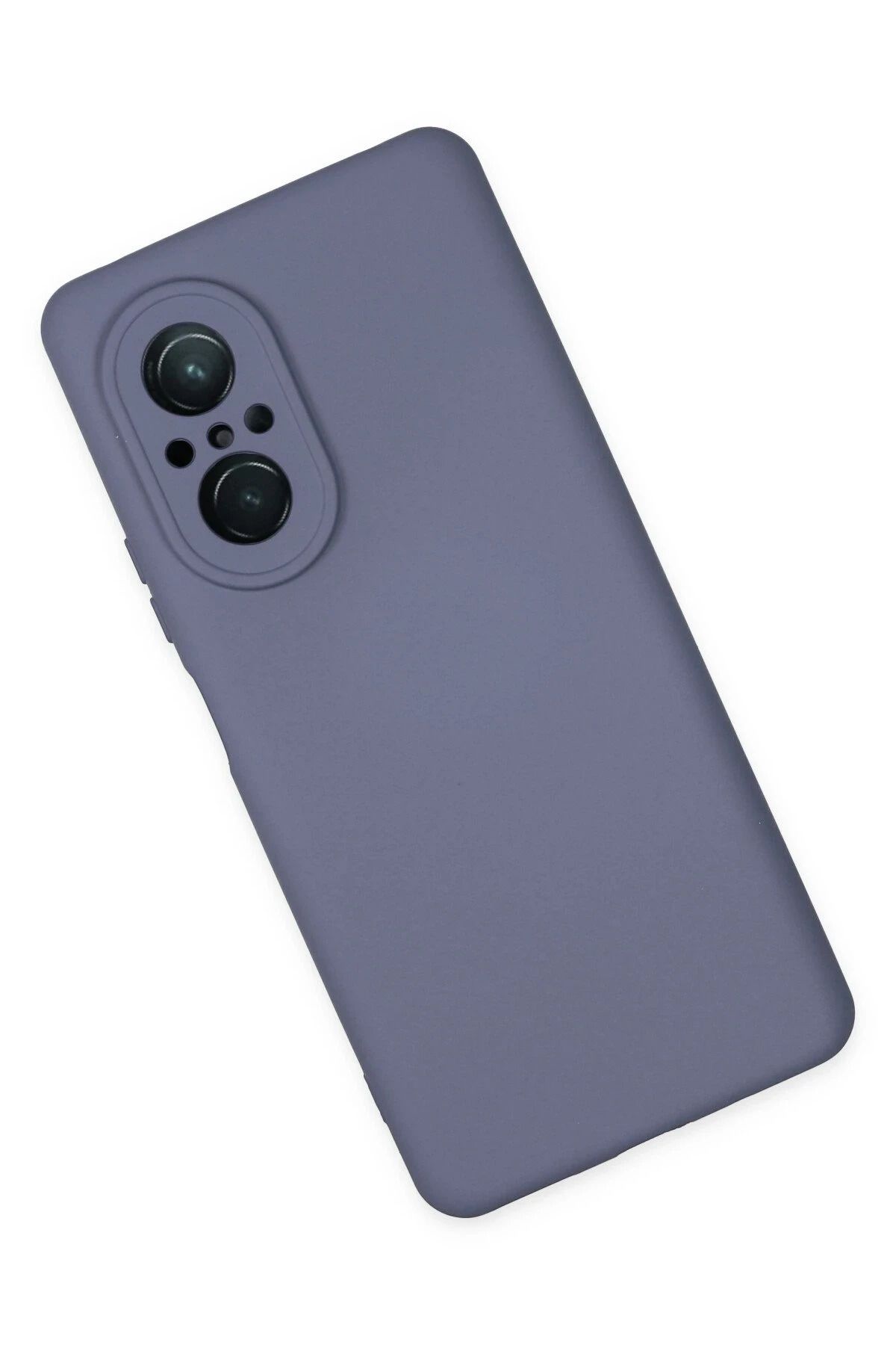 NewFace Huawei Nova 9 SE uyumlu Kılıf Nano içi Kadife Silikon - Gri