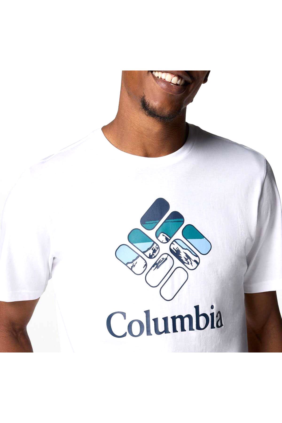 Columbia-CSC M Heavenly Stacked Gem SS Tee Erkek Kısa Kollu Tişört CS0413 4