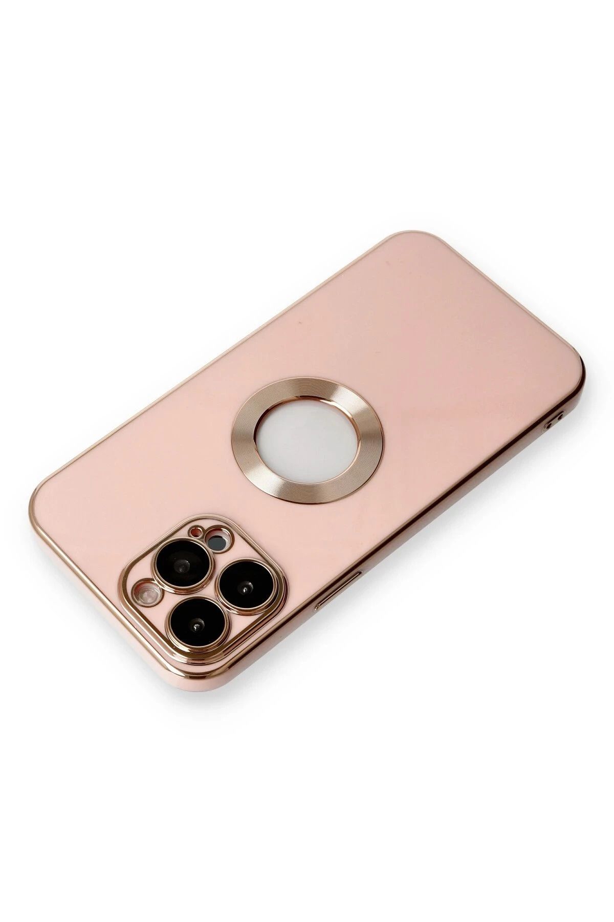 NewFace iPhone 13 Pro Max Kılıf Store Silikon - Pembe NRMSA